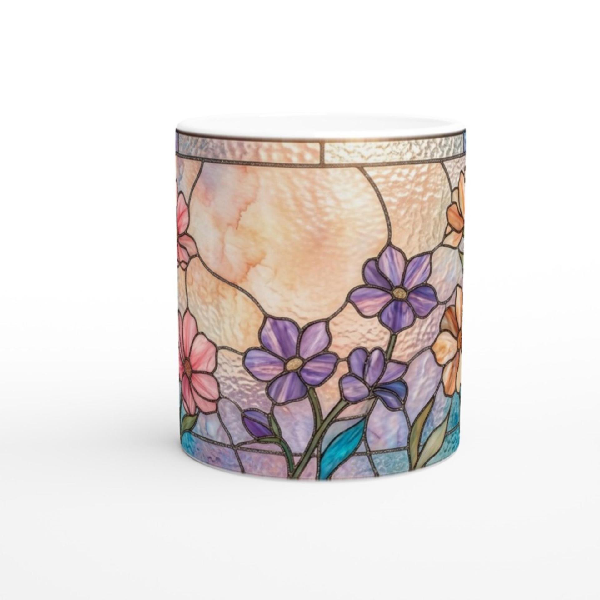 Floral Cups -  Large and Small Ceramic Mugs