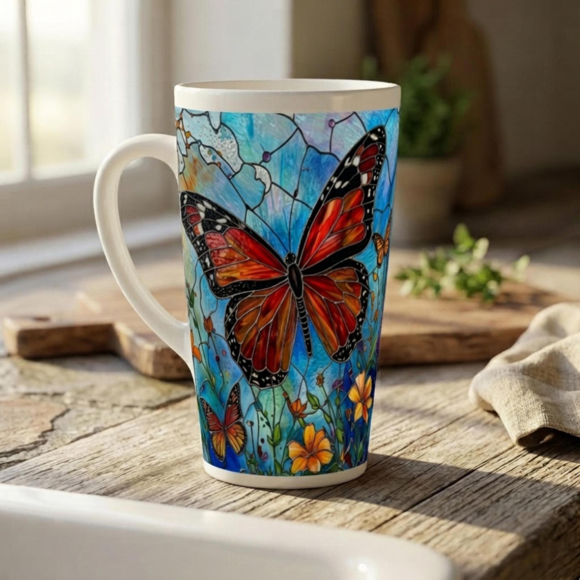 Latte 17oz Ceramic Mug - Coffee or Tea Cup, Extra Tall