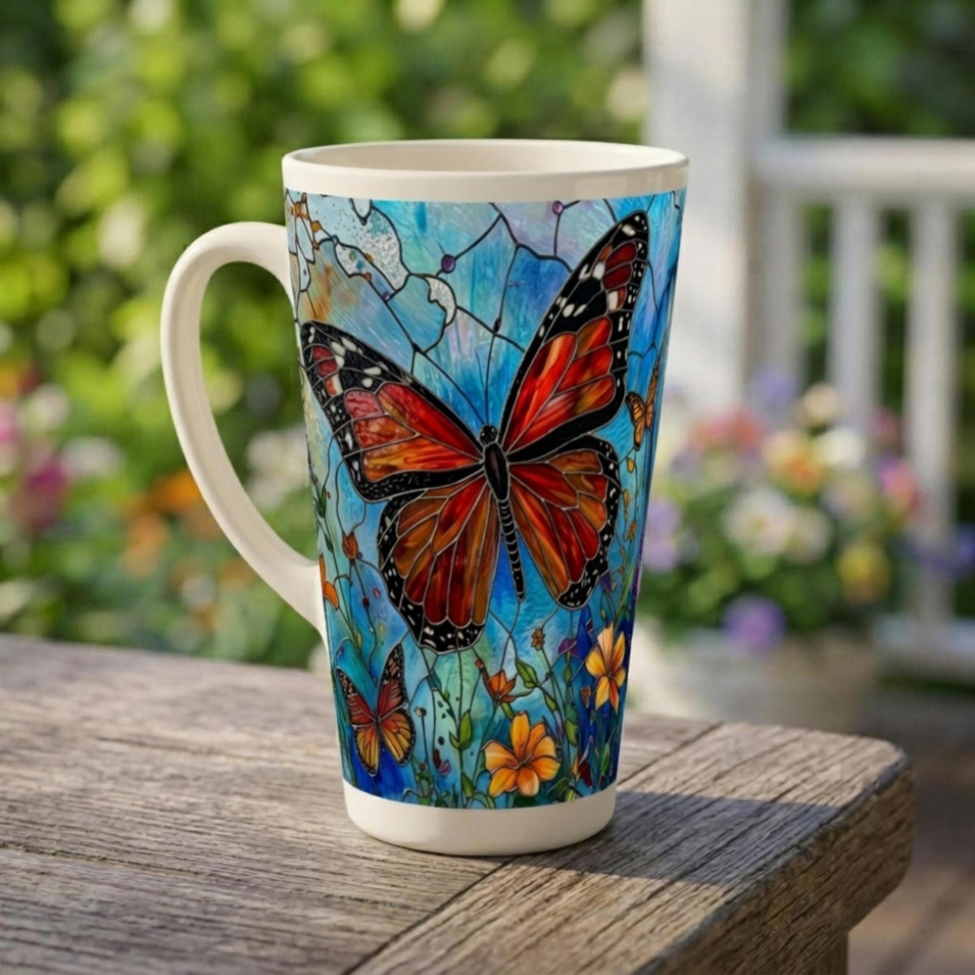 Latte 17oz Ceramic Mug - Coffee or Tea Cup, Extra Tall