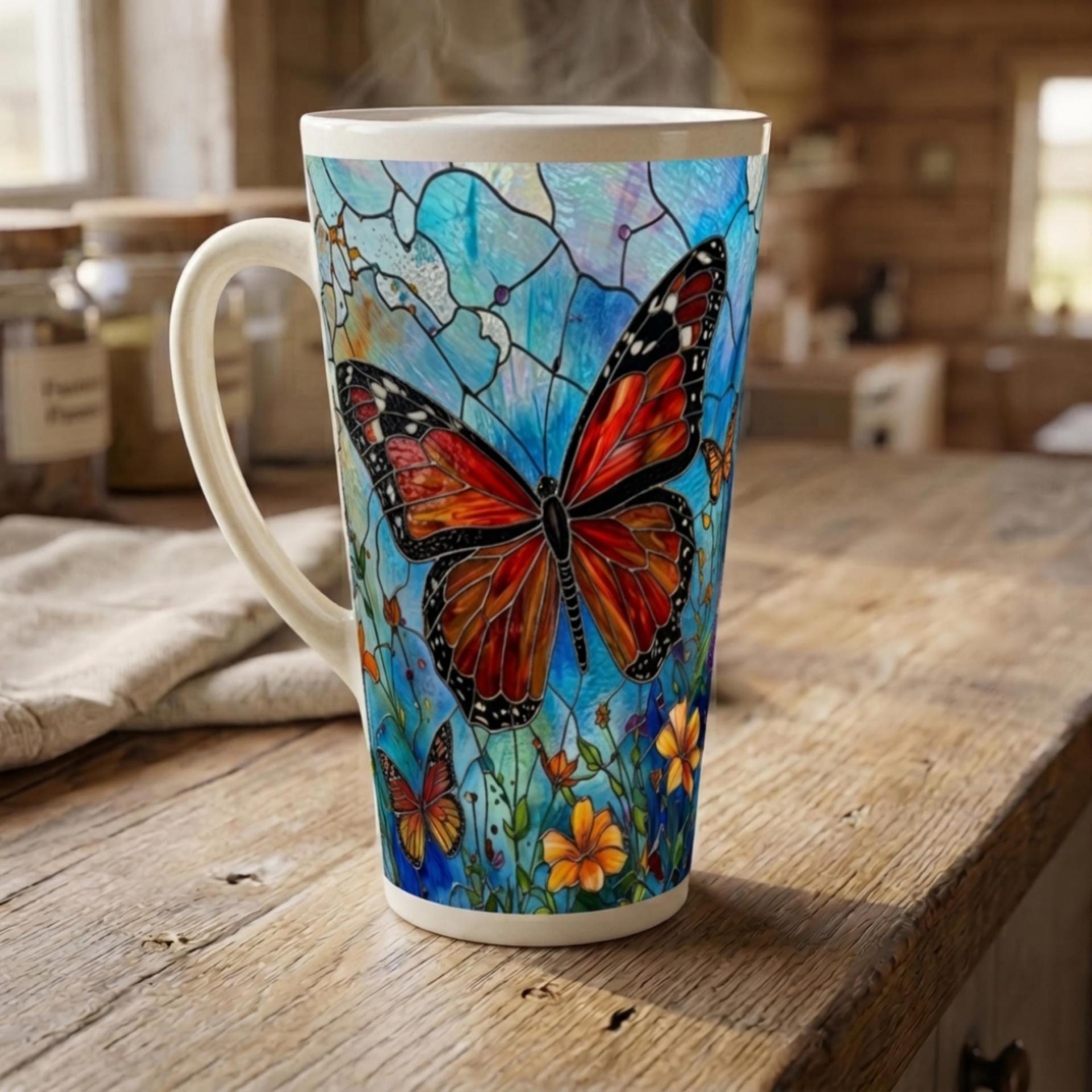 Latte 17oz Ceramic Mug - Coffee or Tea Cup, Extra Tall