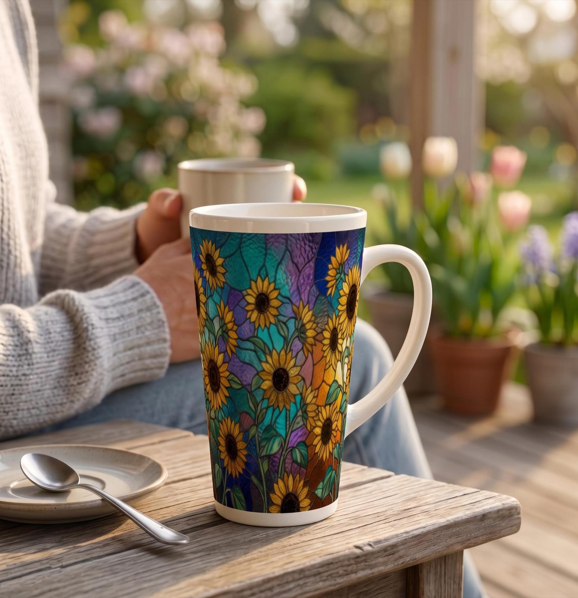 Latte 17oz Ceramic Mug - Coffee or Tea Cup, Extra Tall