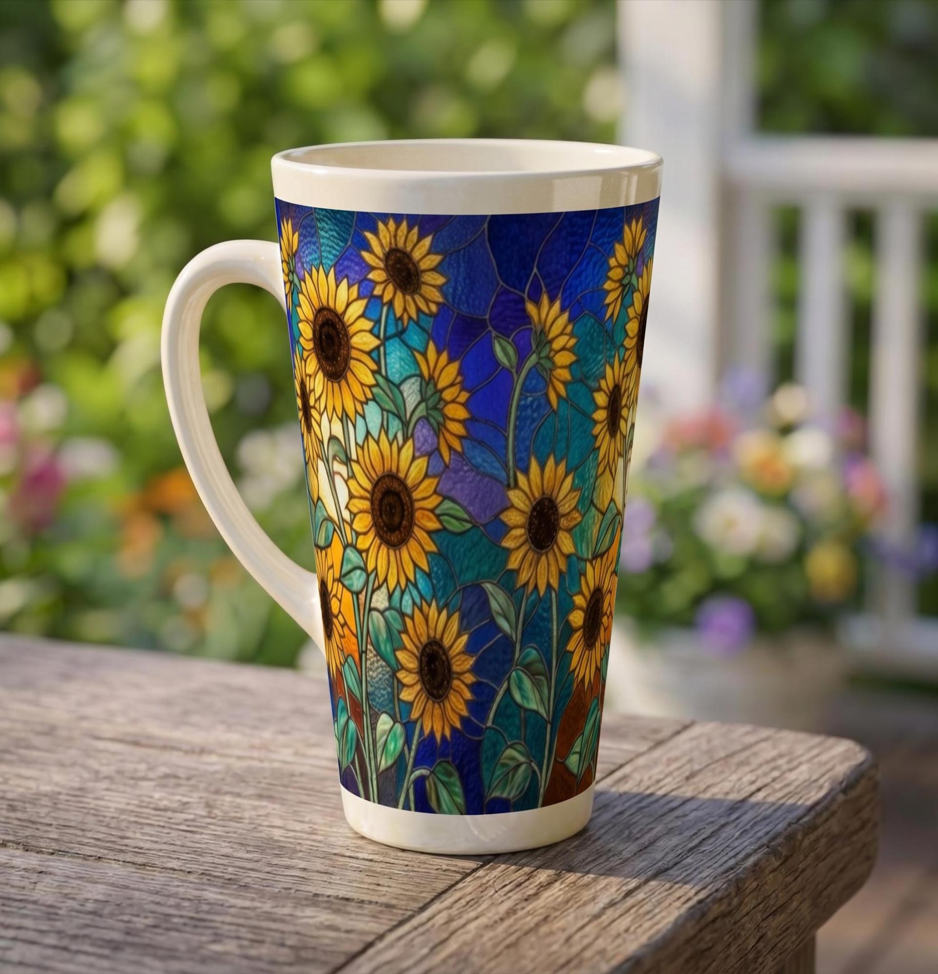 Latte 17oz Ceramic Mug - Coffee or Tea Cup, Extra Tall