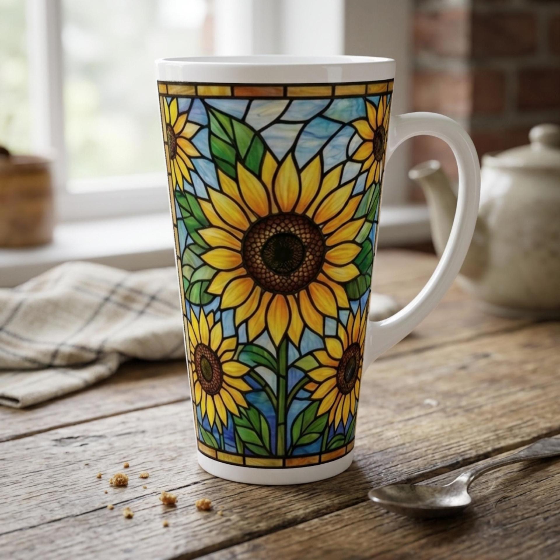 Latte 17oz Ceramic Mug - Coffee or Tea Cup, Extra Tall