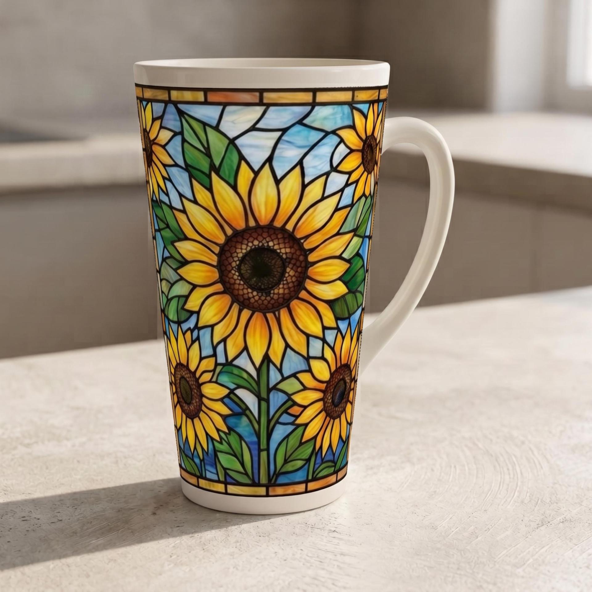 Latte 17oz Ceramic Mug - Coffee or Tea Cup, Extra Tall
