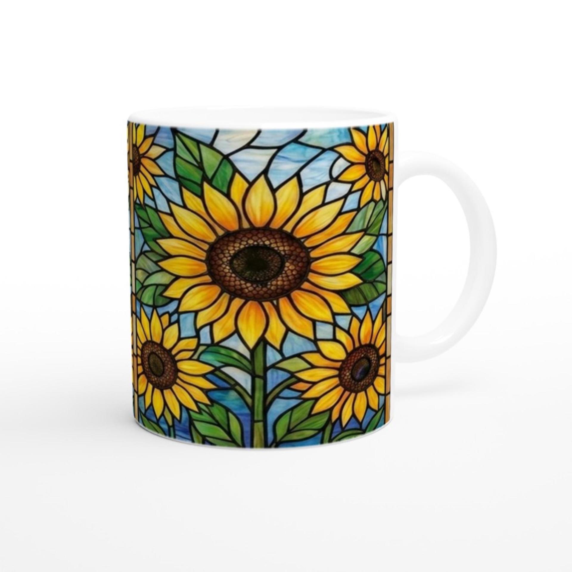 Sunflower Cups Set - Large and Small Mugs