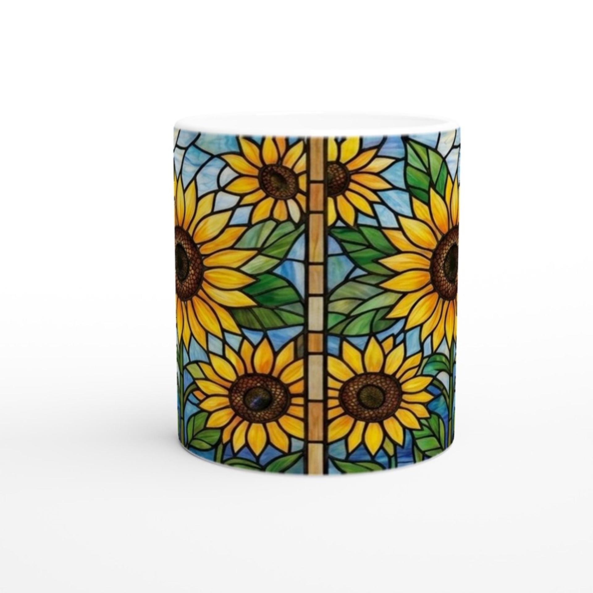 Sunflower Cups Set - Large and Small Mugs