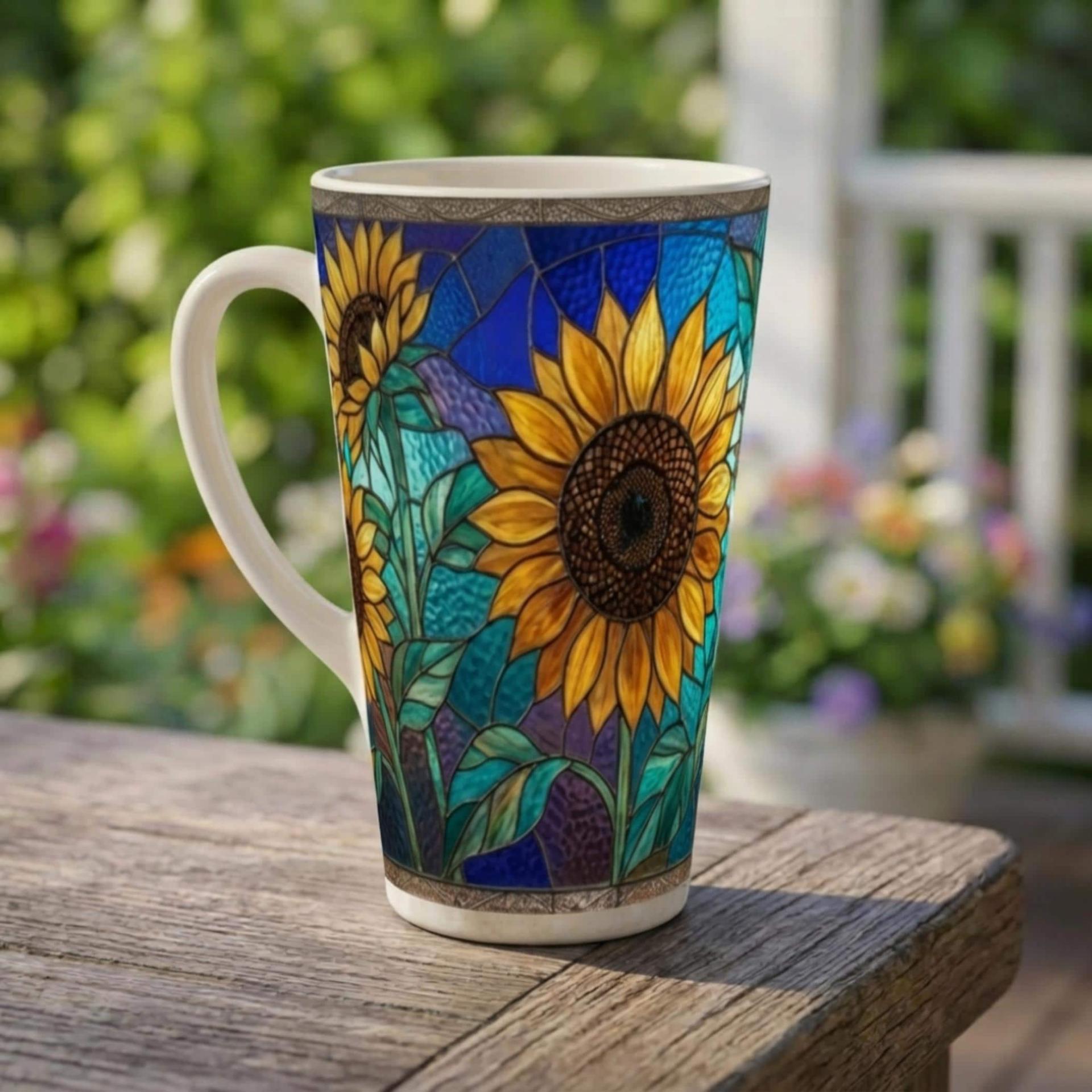 Latte 17oz Ceramic Mug - Coffee or Tea Cup, Extra Tall