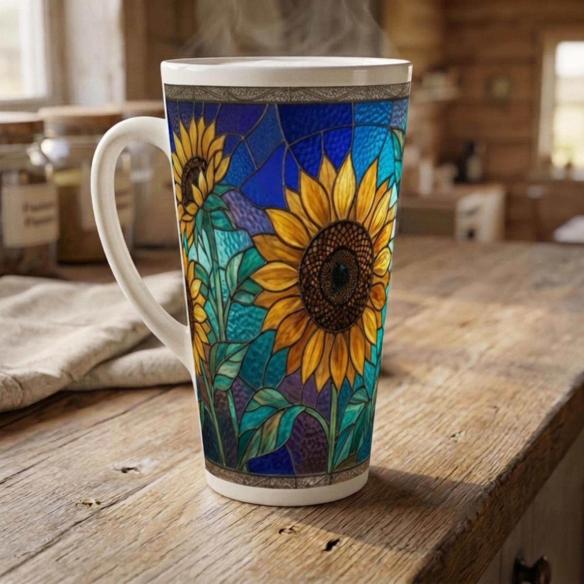 Latte 17oz Ceramic Mug - Coffee or Tea Cup, Extra Tall