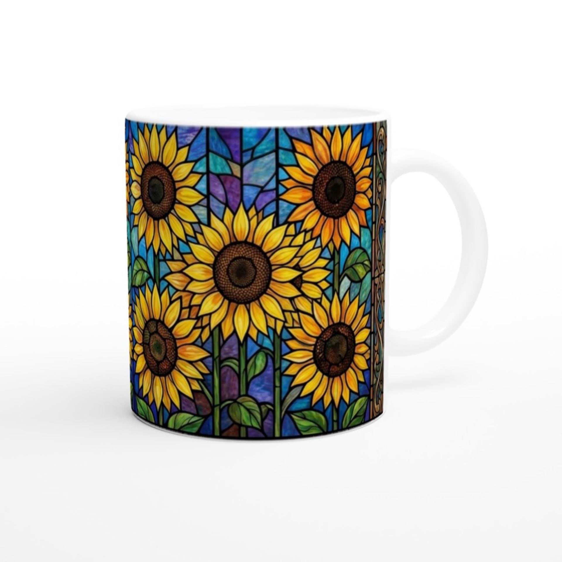 Sunflower Cups Set - Large and Small Mugs