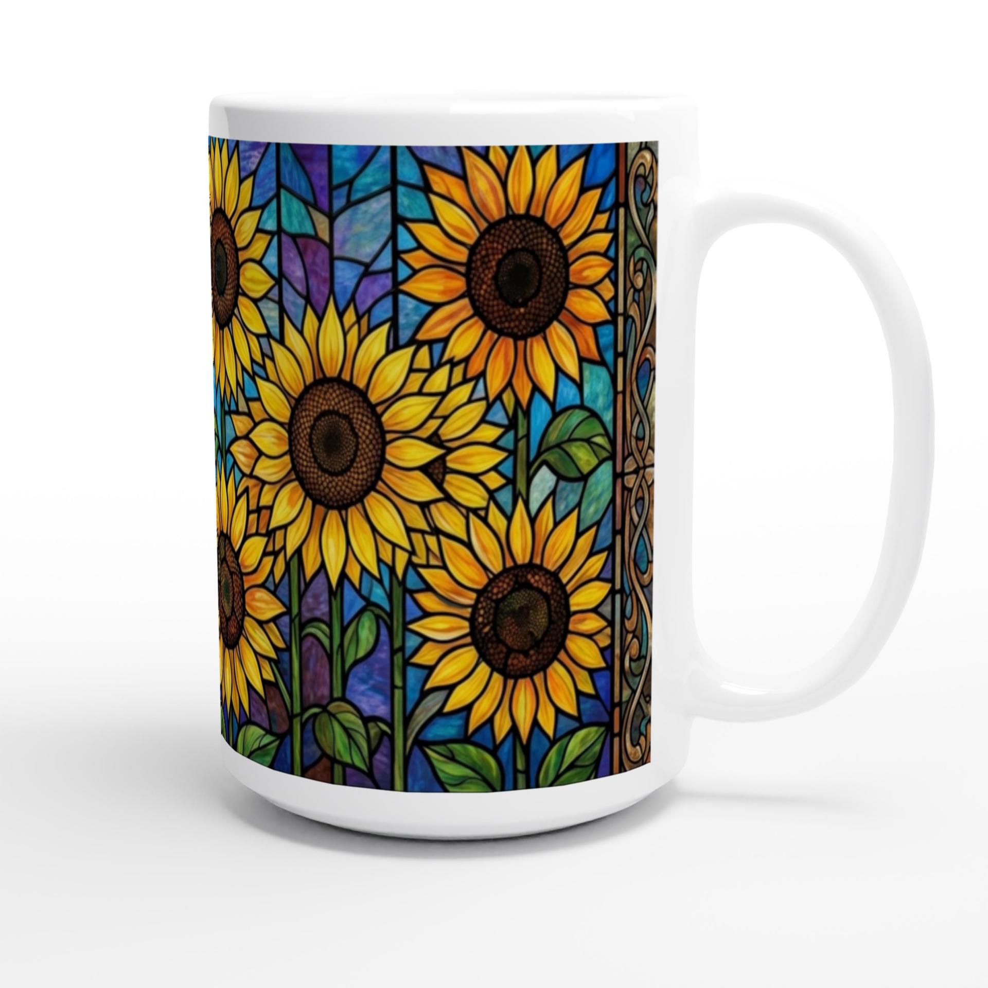 Sunflower Cups Set - Large and Small Mugs