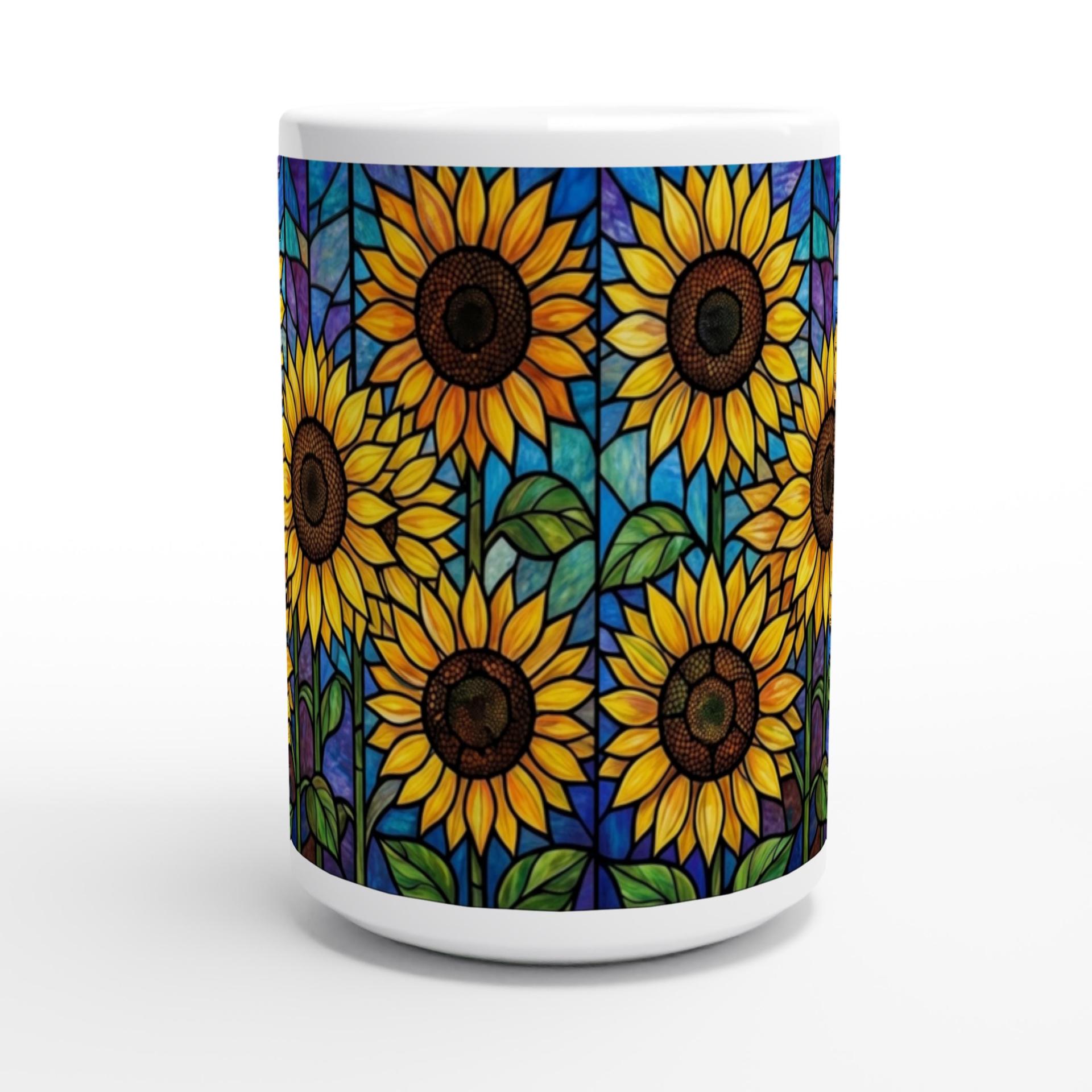 Sunflower Cups Set - Large and Small Mugs