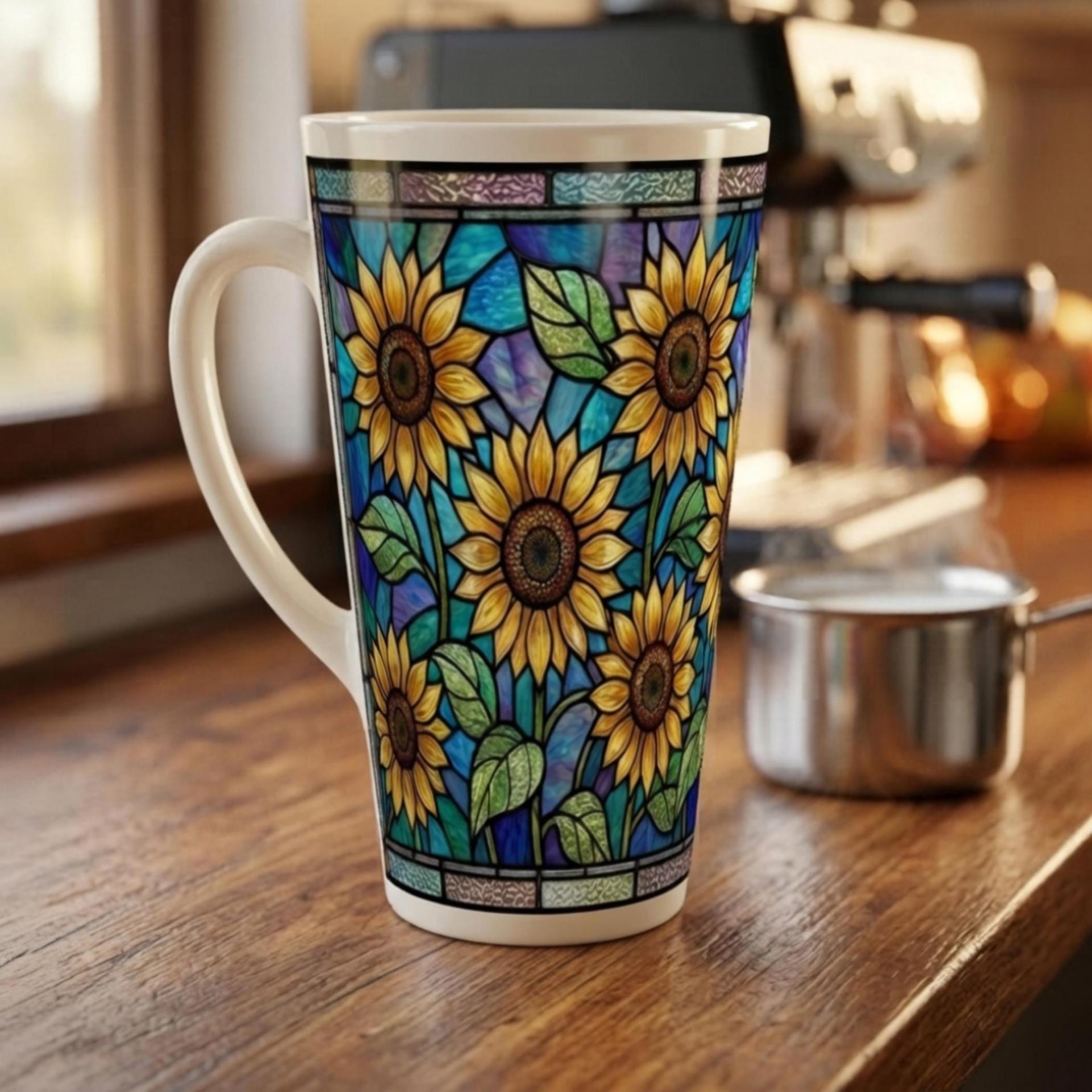Latte 17oz Ceramic Mug - Coffee or Tea Cup, Extra Tall