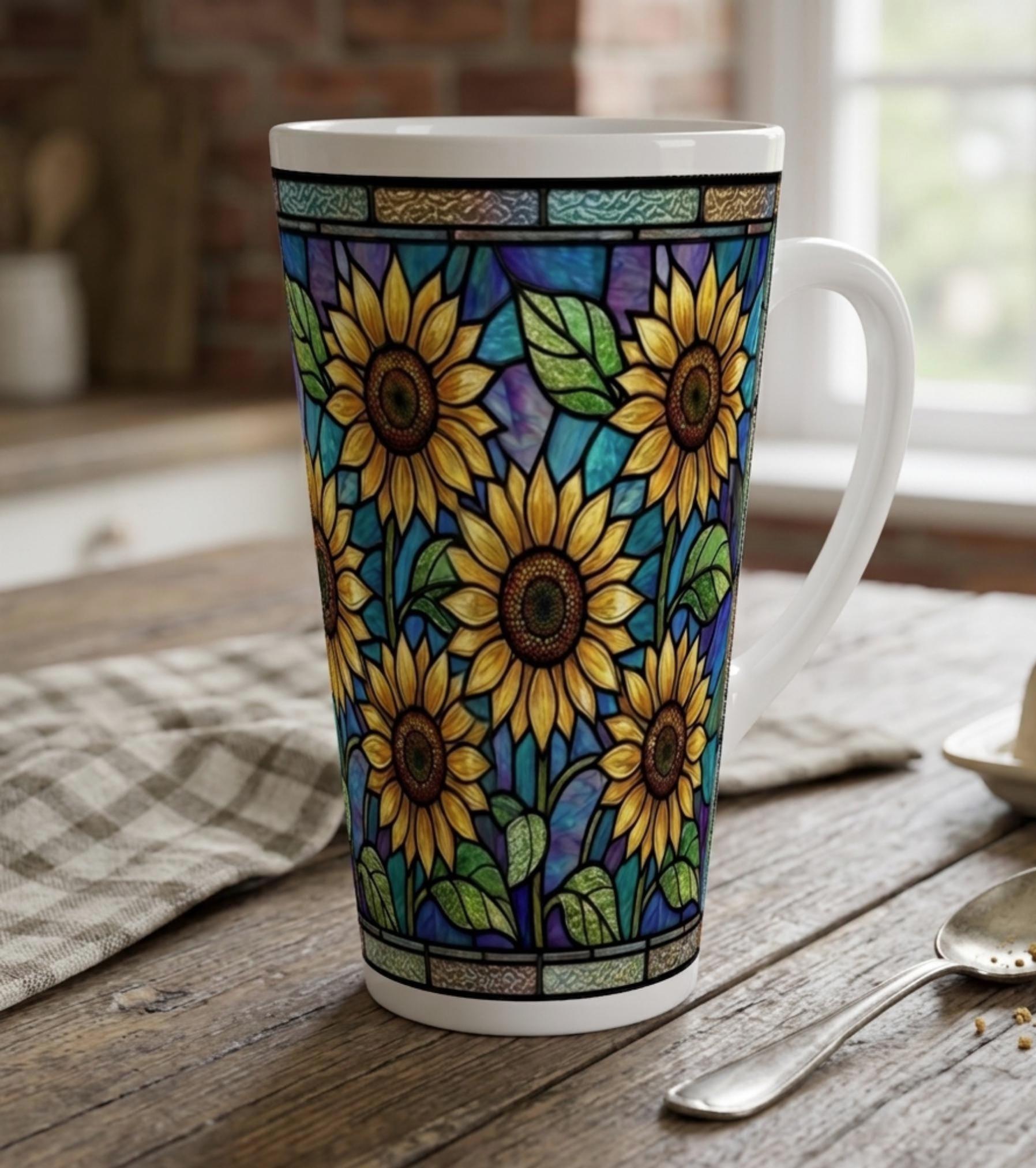 Latte 17oz Ceramic Mug - Coffee or Tea Cup, Extra Tall