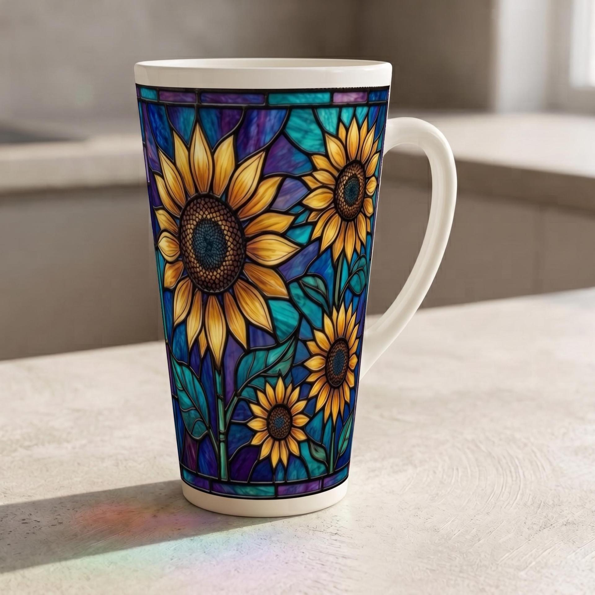Latte 17oz Ceramic Mug - Coffee or Tea Cup, Extra Tall