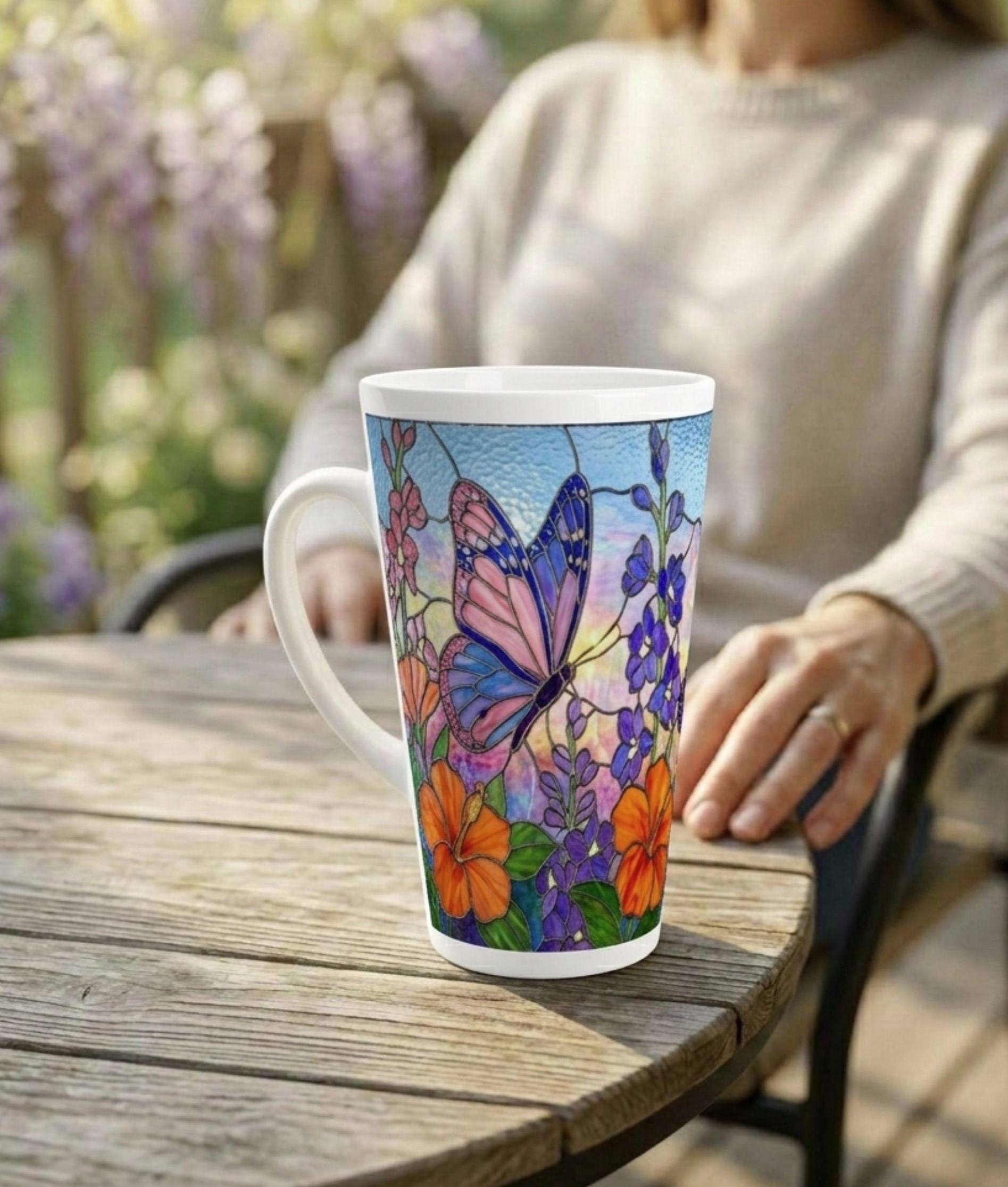 Latte 17oz Ceramic Mug - Coffee or Tea Cup, Extra Tall