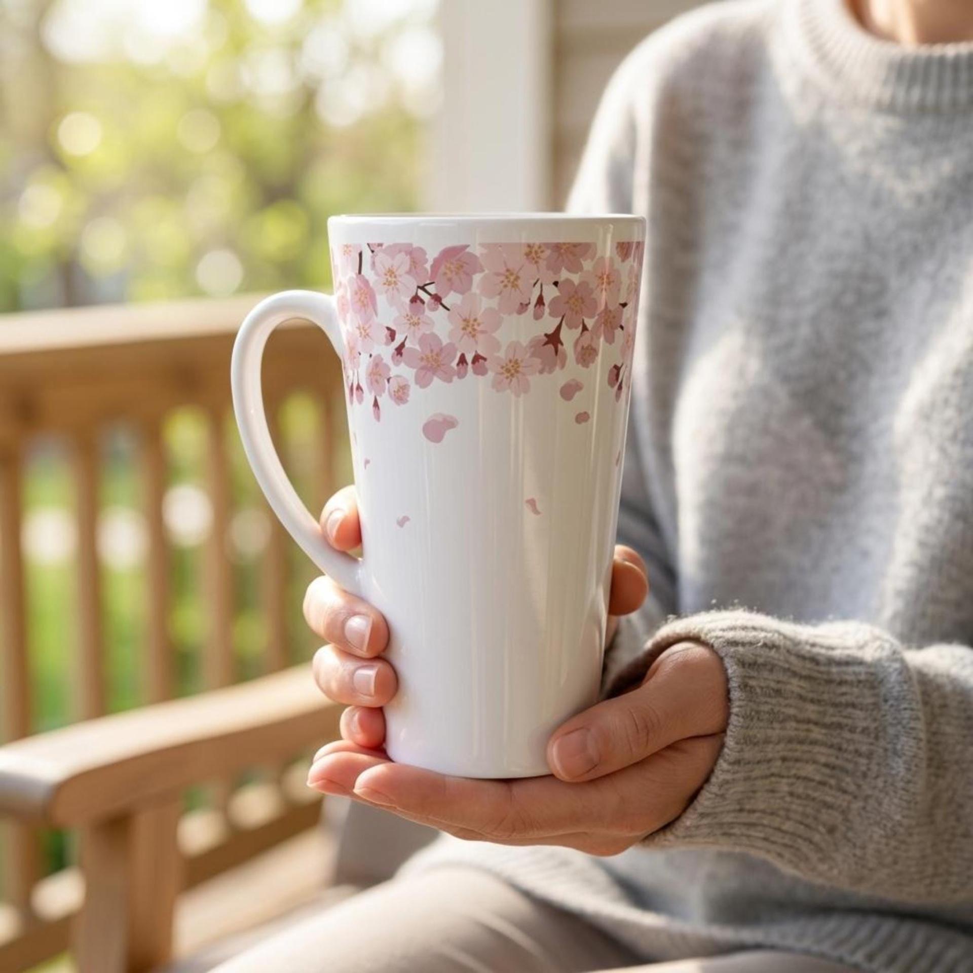 Latte 17oz Ceramic Mug - Coffee or Tea Cup, Extra Tall