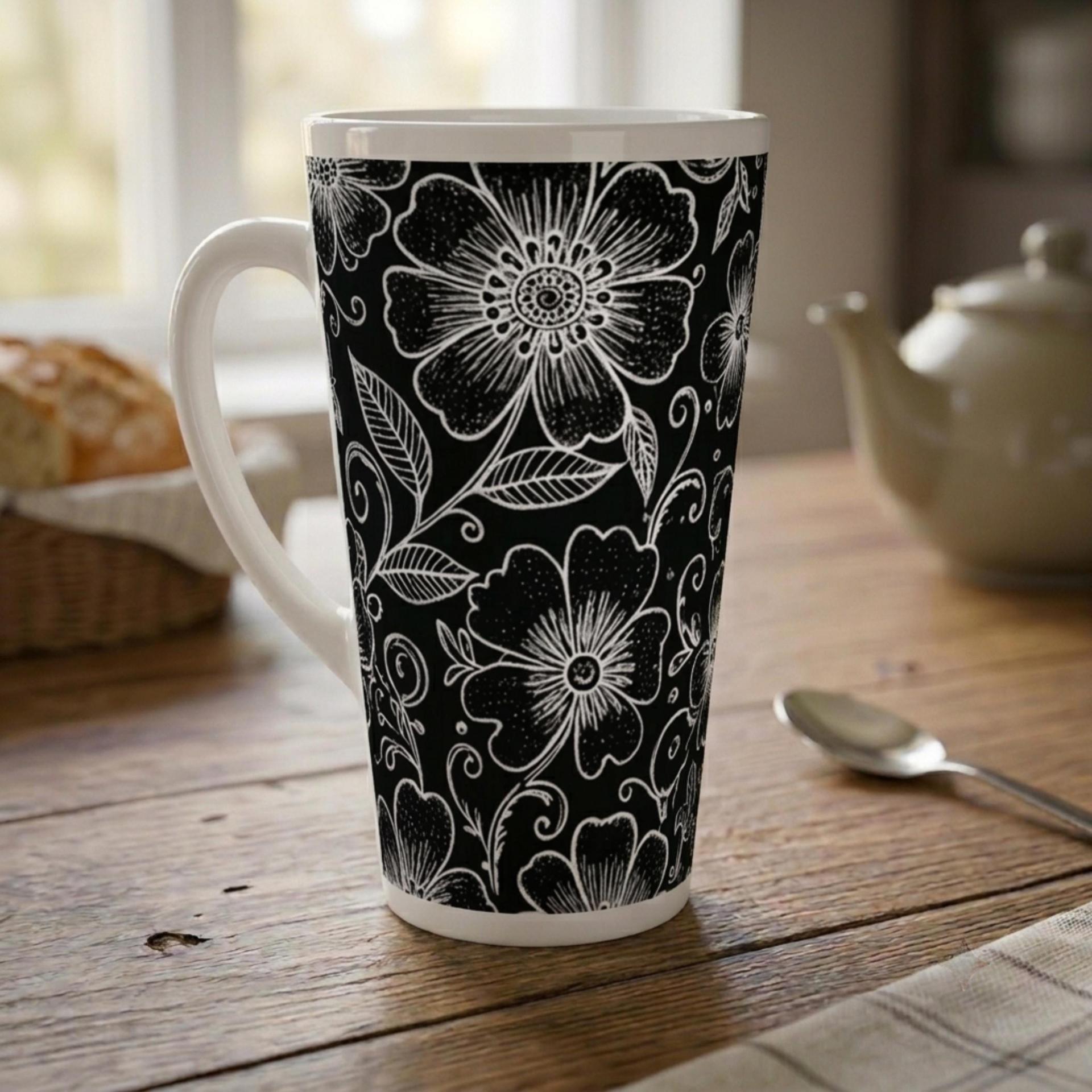 Latte 17oz Ceramic Mug - Coffee or Tea Cup, Extra Tall