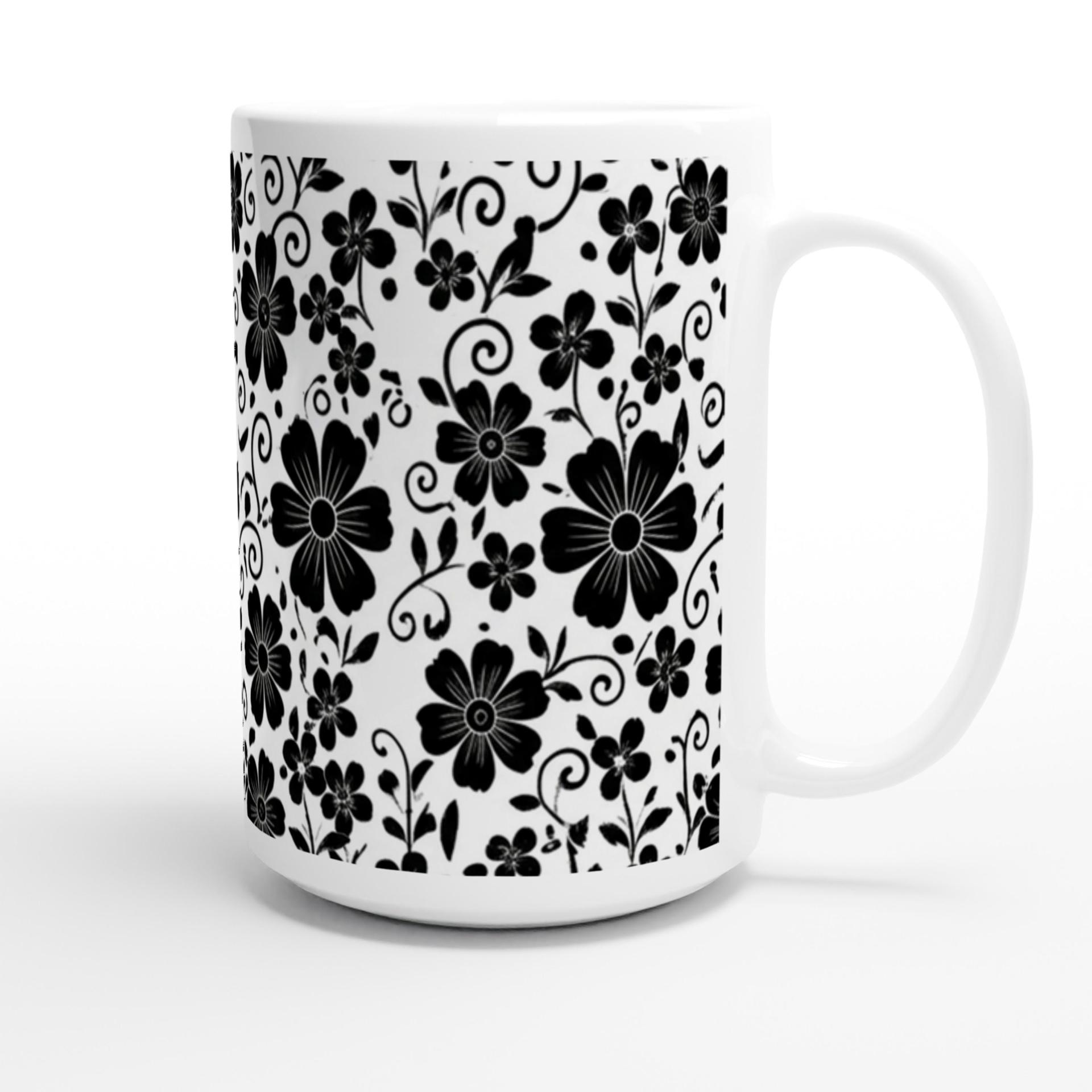 Floral Cups -  Large and Small Ceramic Mugs