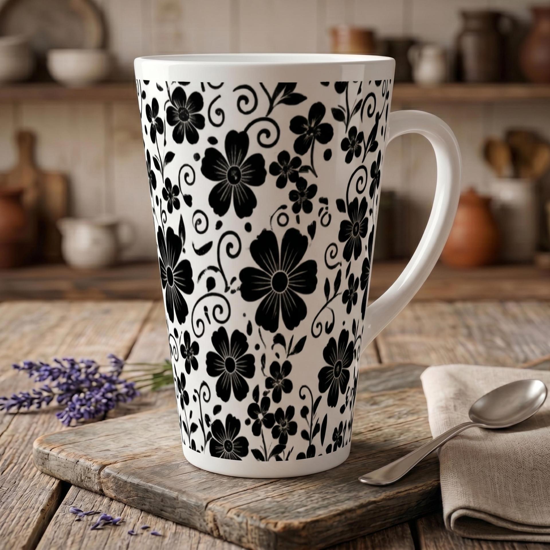 Latte 17oz Ceramic Mug - Coffee or Tea Cup, Extra Tall