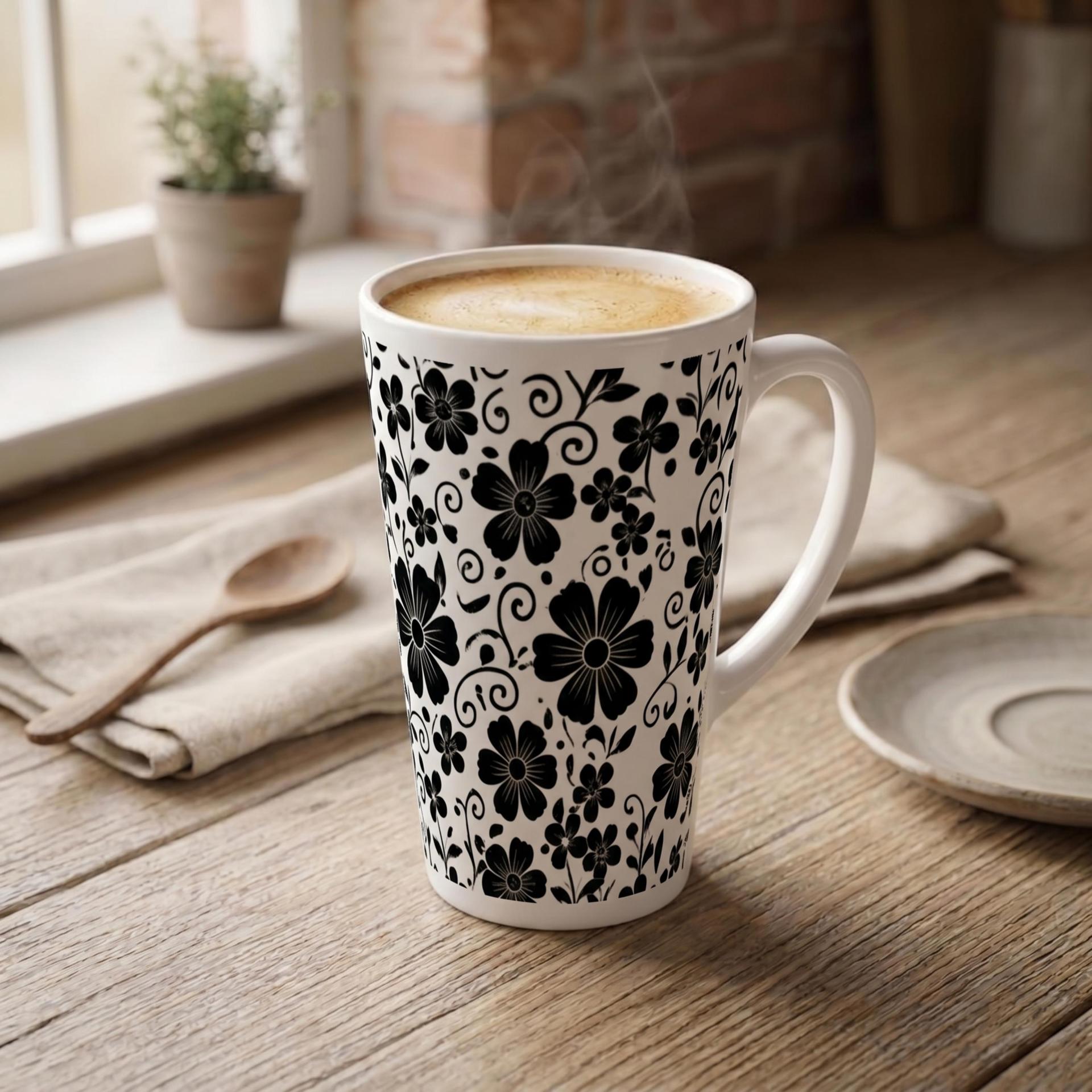 Latte 17oz Ceramic Mug - Coffee or Tea Cup, Extra Tall