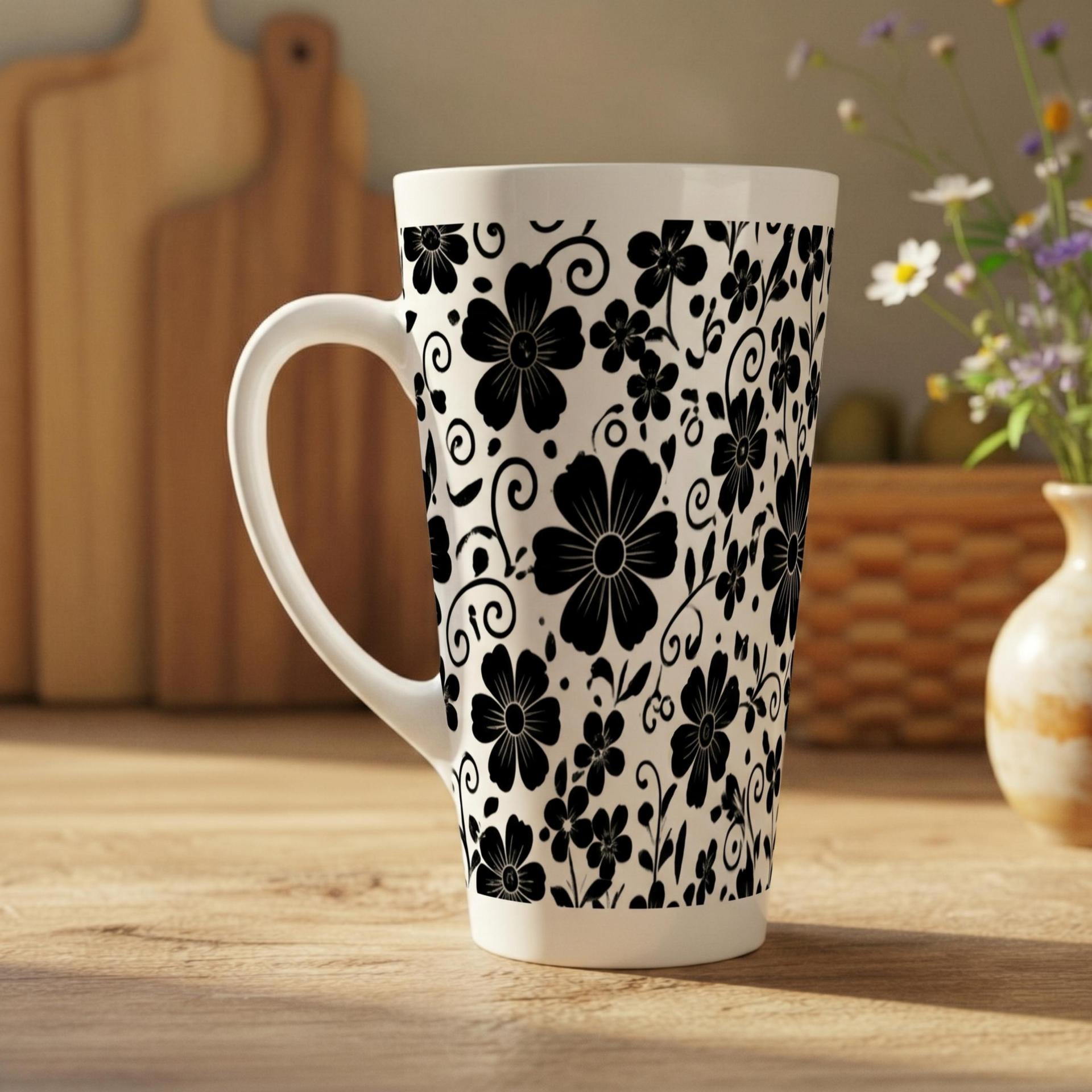 Latte 17oz Ceramic Mug - Coffee or Tea Cup, Extra Tall