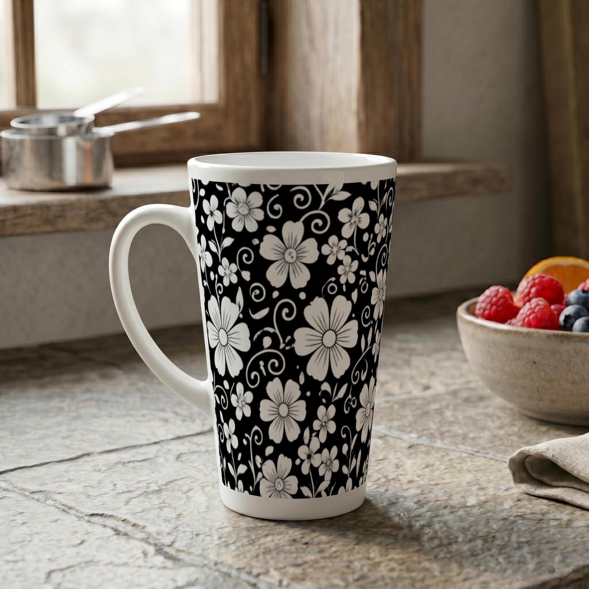 Latte 17oz Ceramic Mug - Coffee or Tea Cup, Extra Tall
