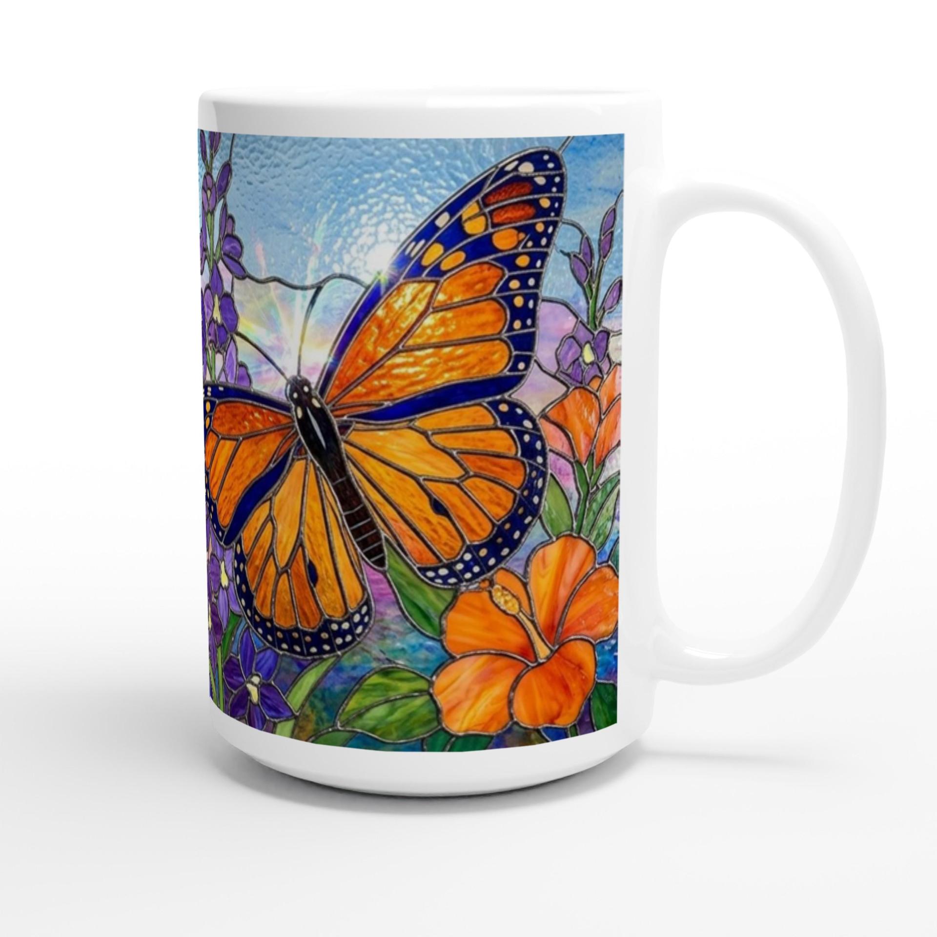 Butterfly Cups, Large and Small Mug Set