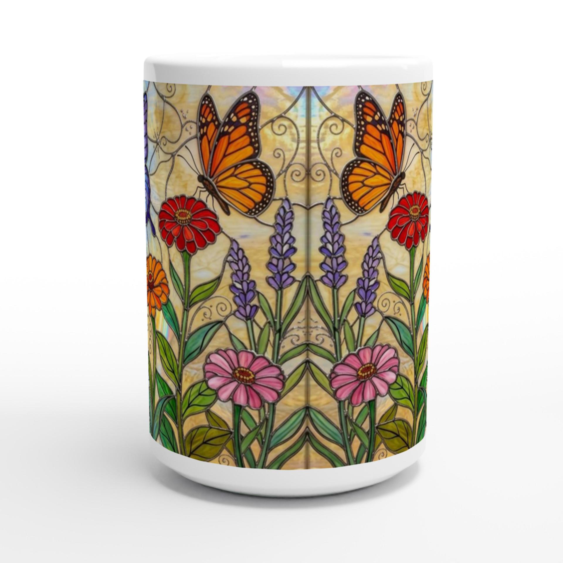Butterfly Cups, Large and Small Mug Set