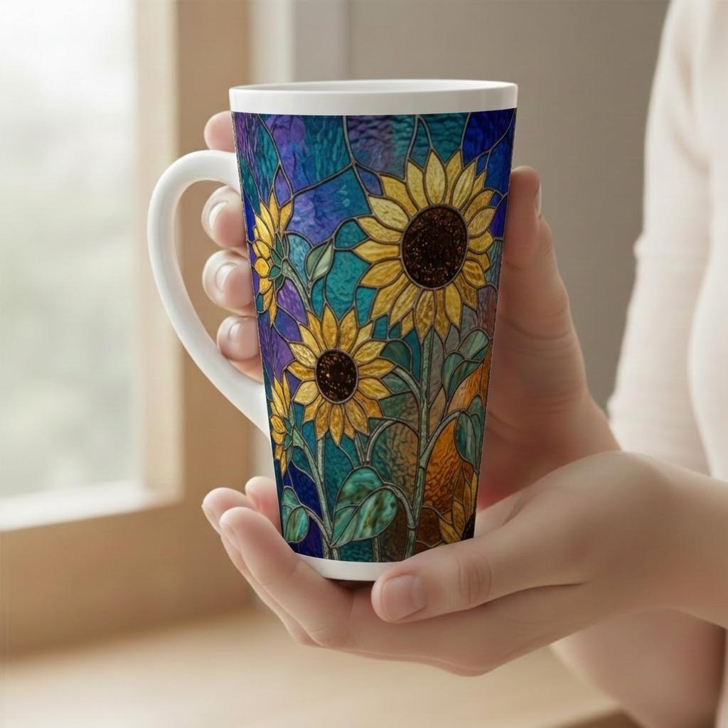 Latte 17oz Ceramic Mug - Coffee or Tea Cup, Extra Tall