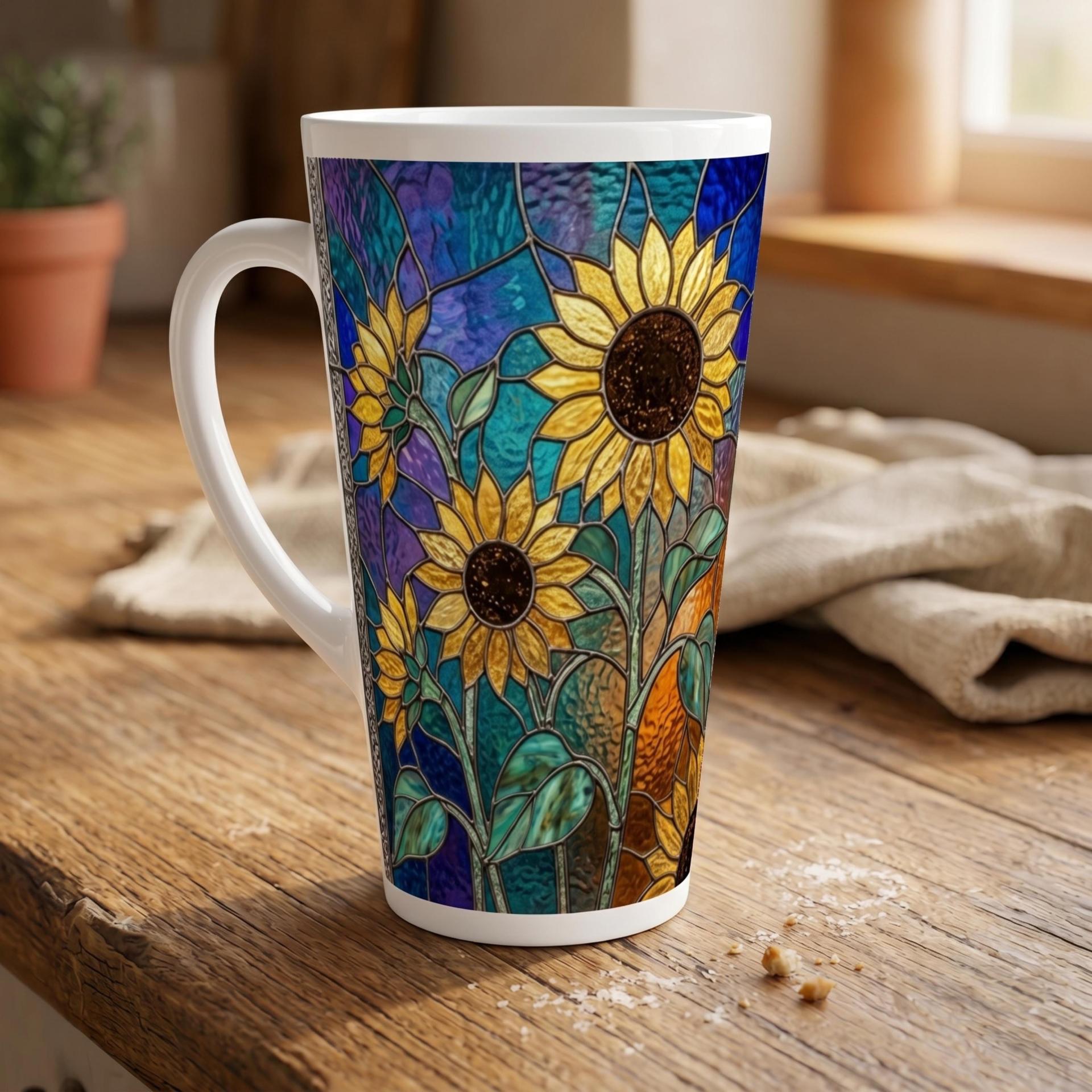 Latte 17oz Ceramic Mug - Coffee or Tea Cup, Extra Tall