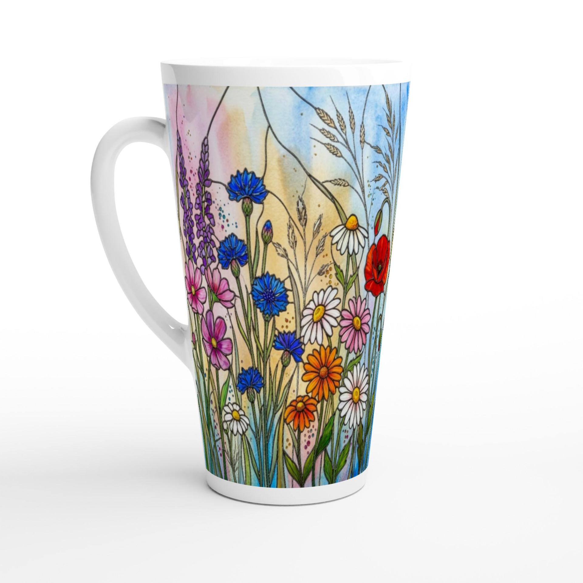 Latte 17oz Ceramic Mug - Coffee or Tea Cup, Extra Tall