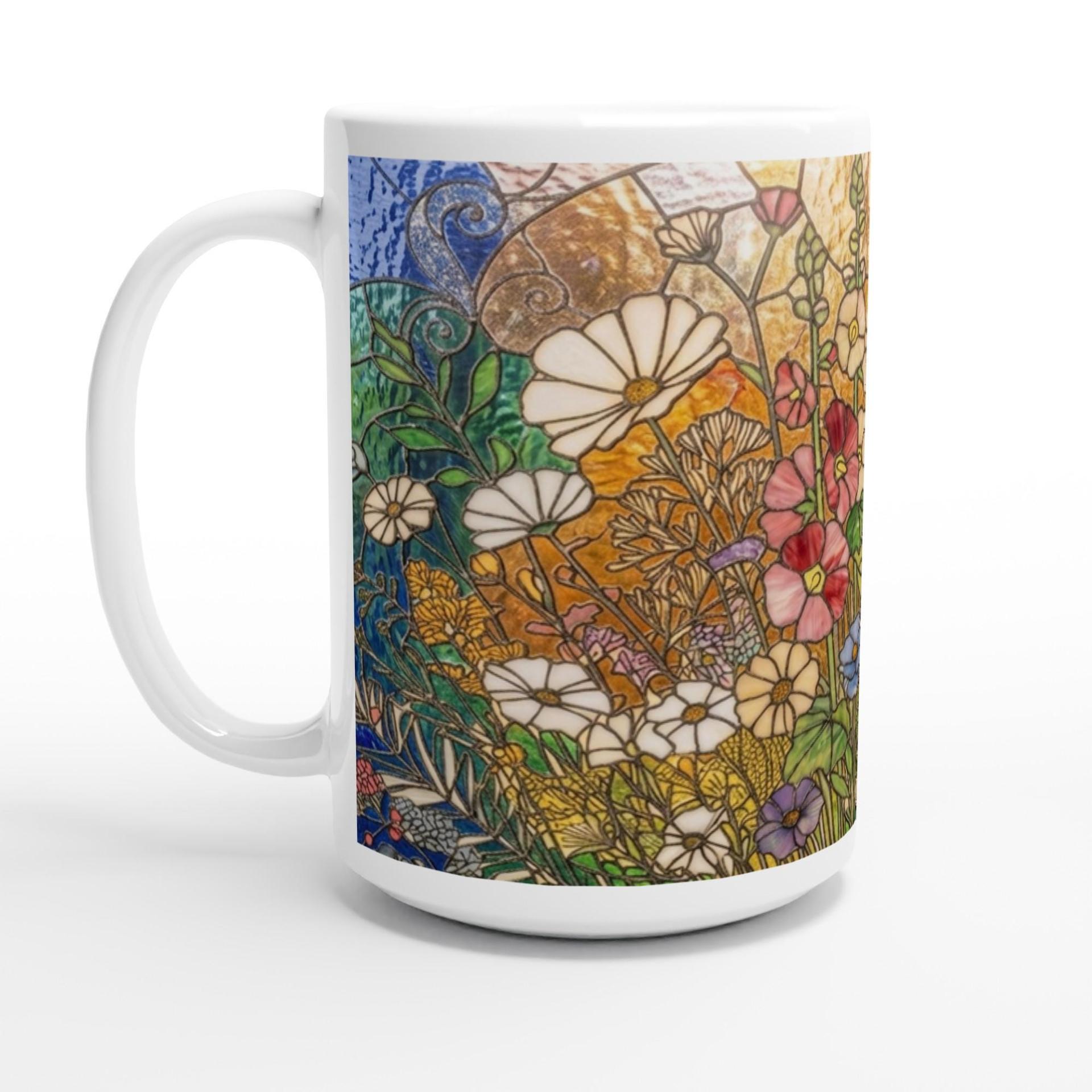 Floral Cups -  Large and Small Ceramic Mugs