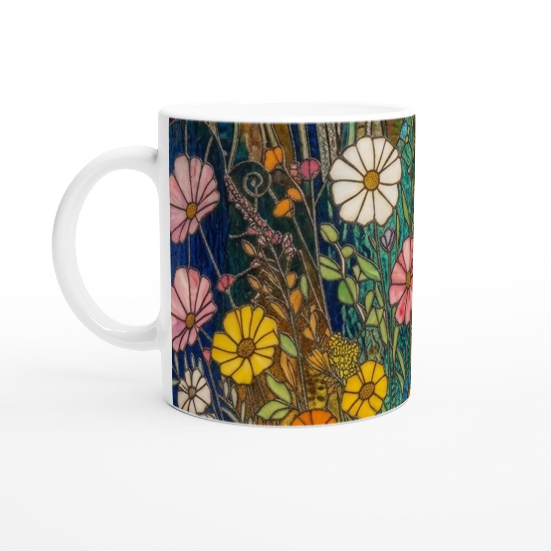 Floral Cups -  Large and Small Ceramic Mugs