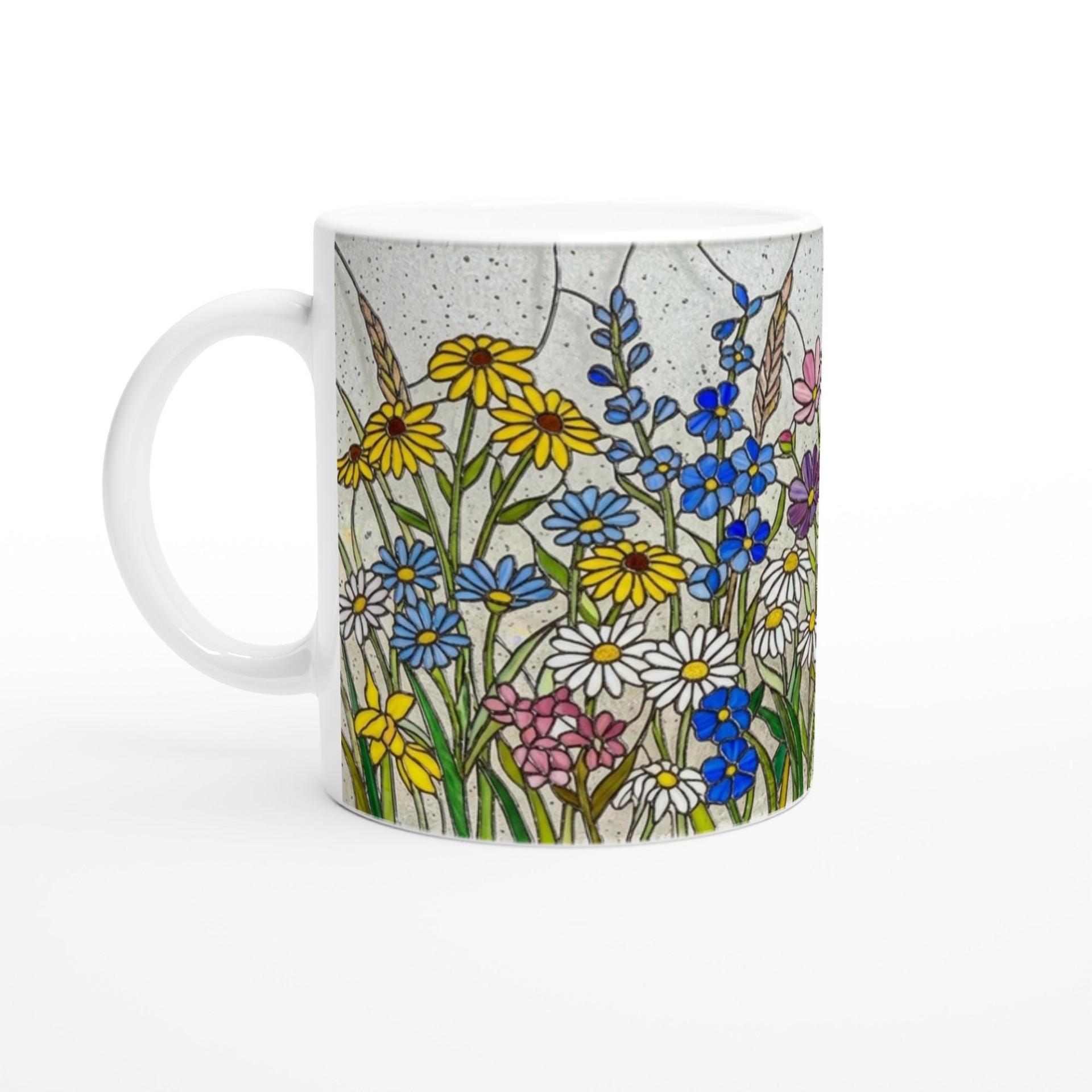 Floral Cups -  Large and Small Ceramic Mugs