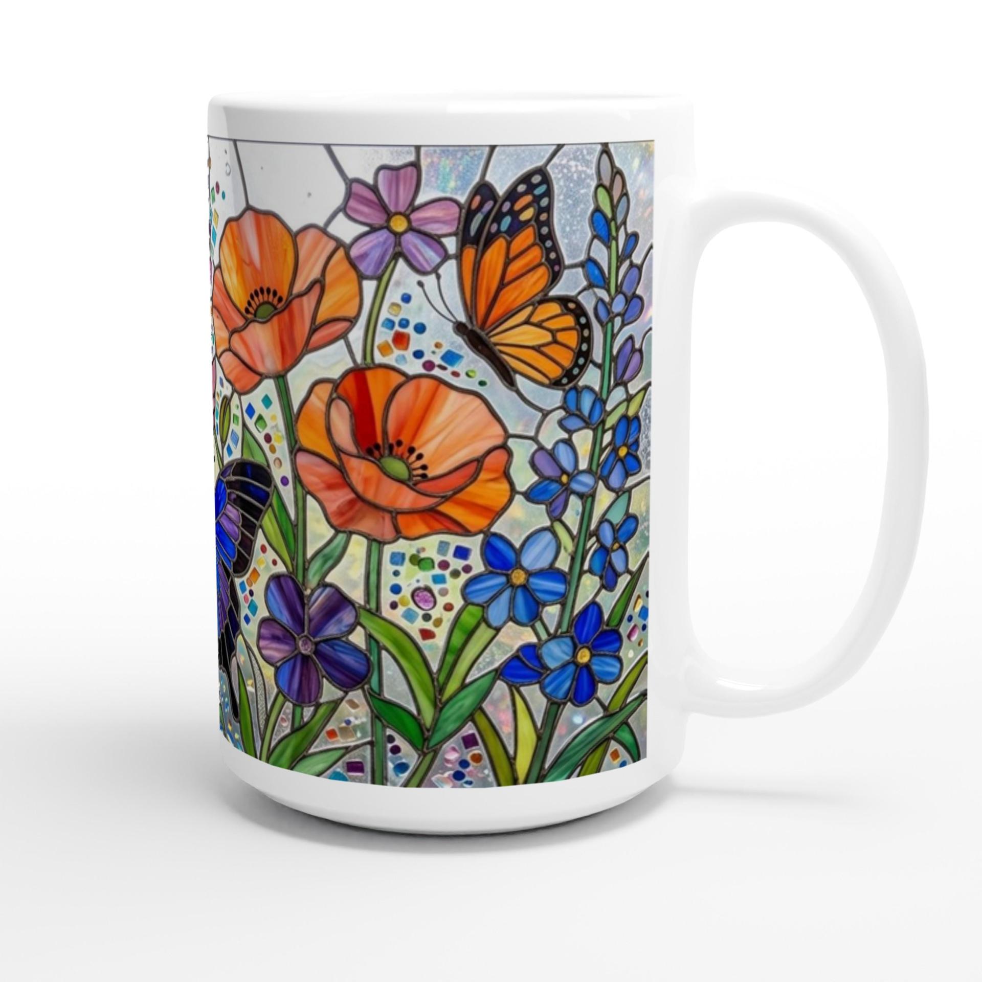Butterfly Cups, Large and Small Mug Set