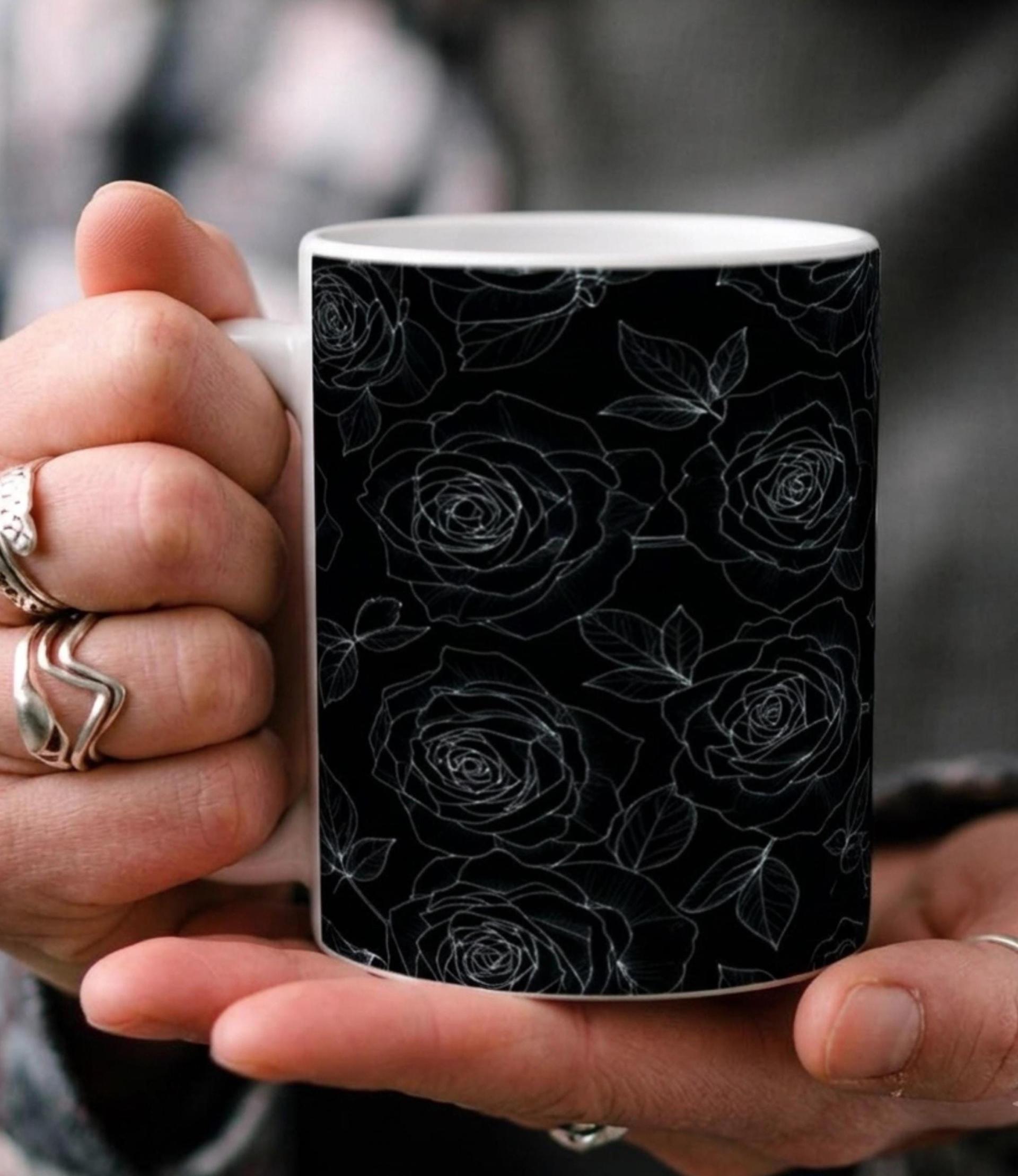 Floral Cups -  Large and Small Ceramic Mugs