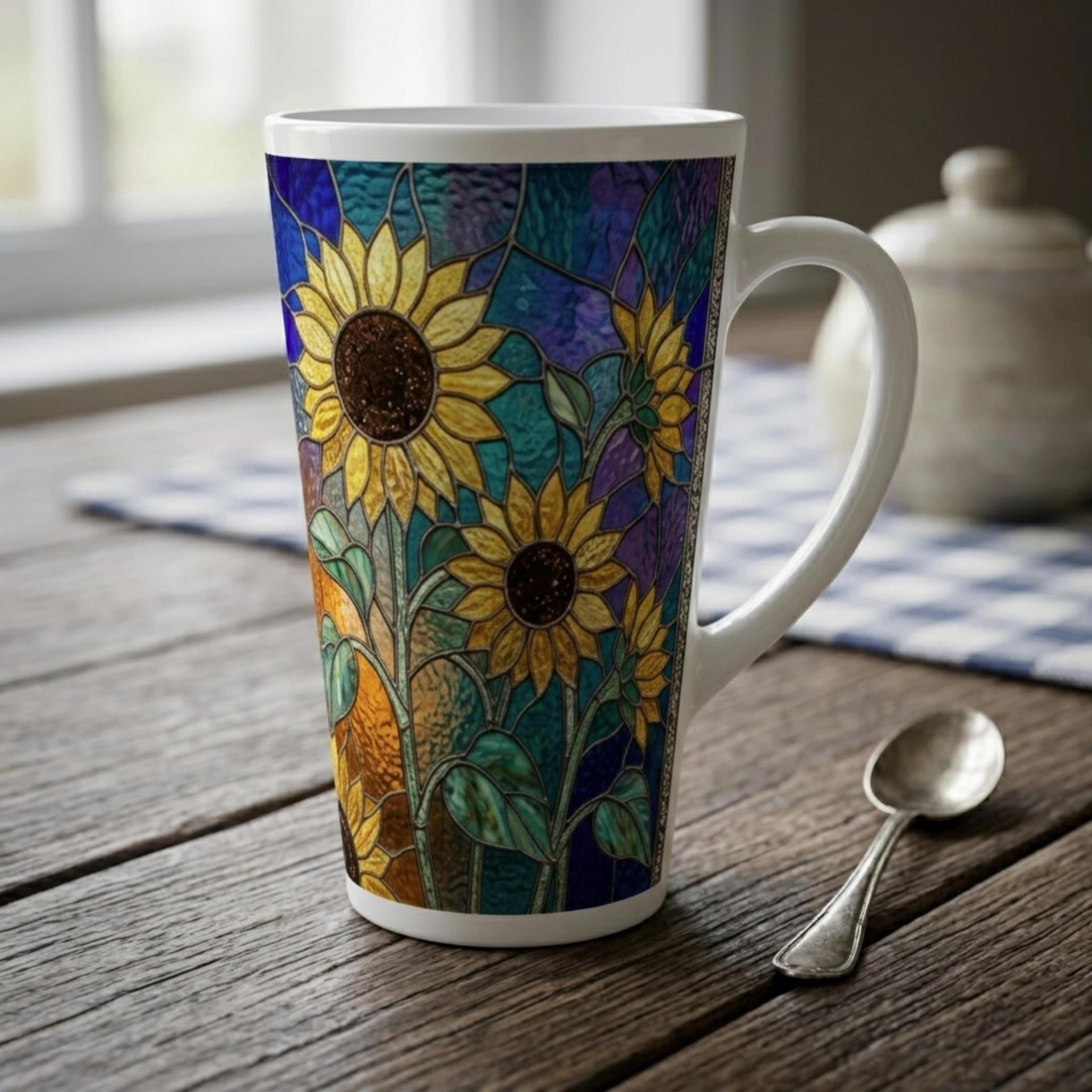 Latte 17oz Ceramic Mug - Coffee or Tea Cup, Extra Tall