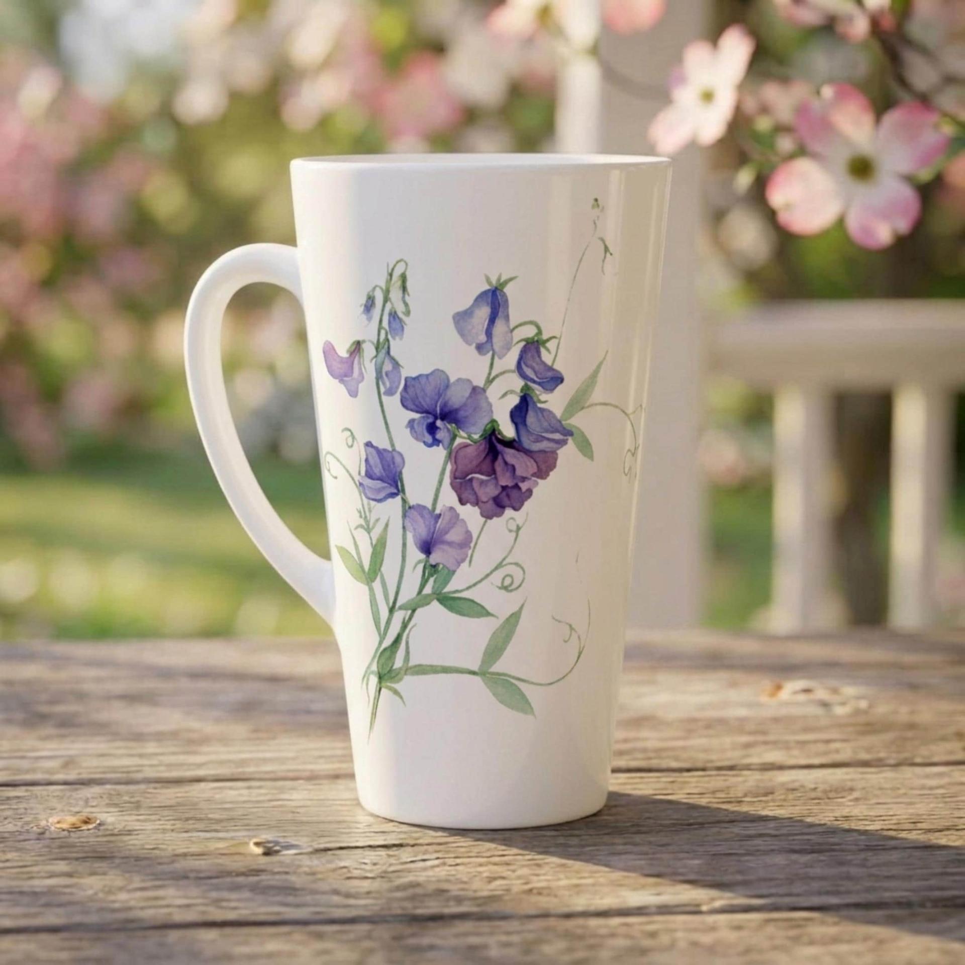 Latte 17oz Ceramic Mug - Coffee or Tea Cup, Extra Tall