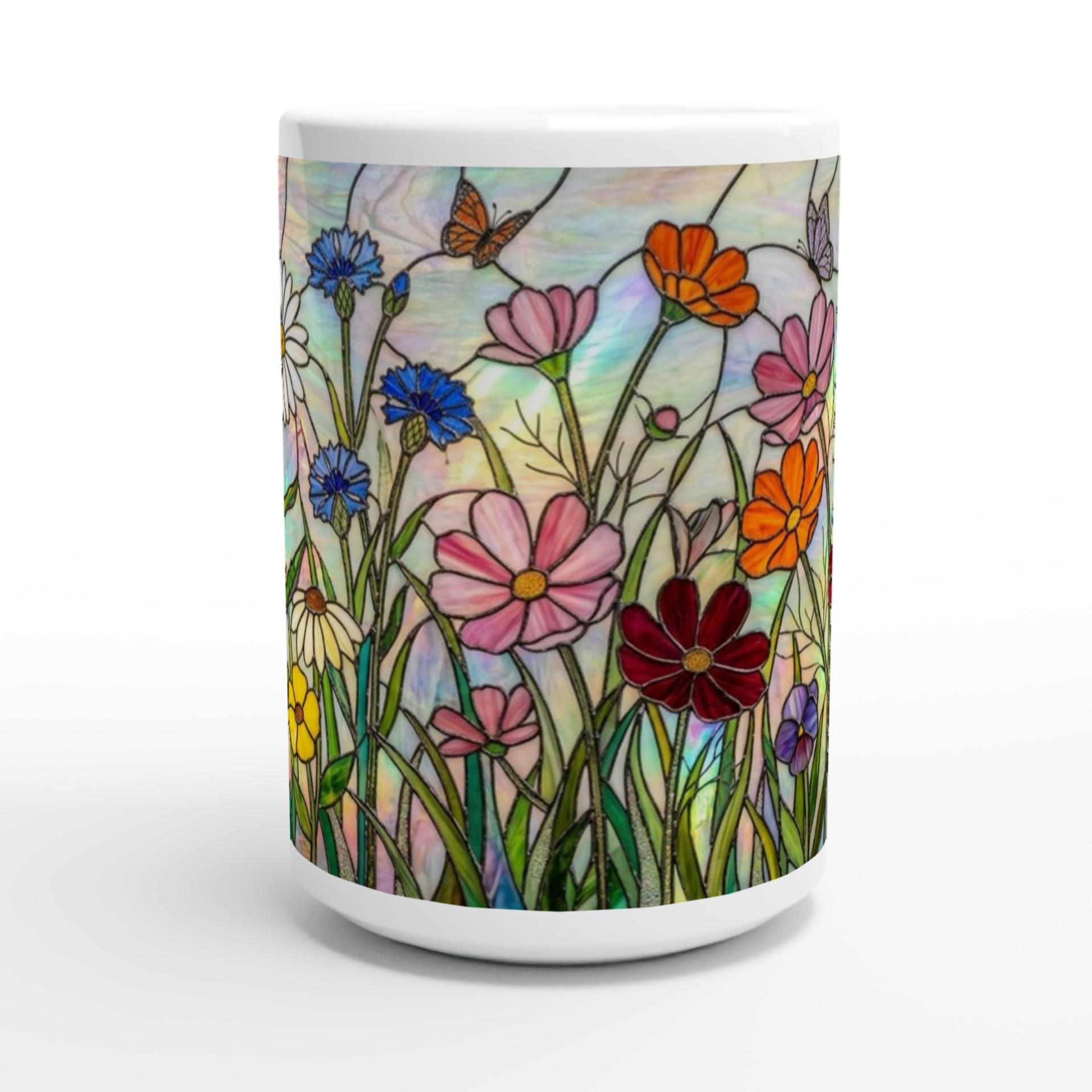 Floral Cups -  Large and Small Ceramic Mugs