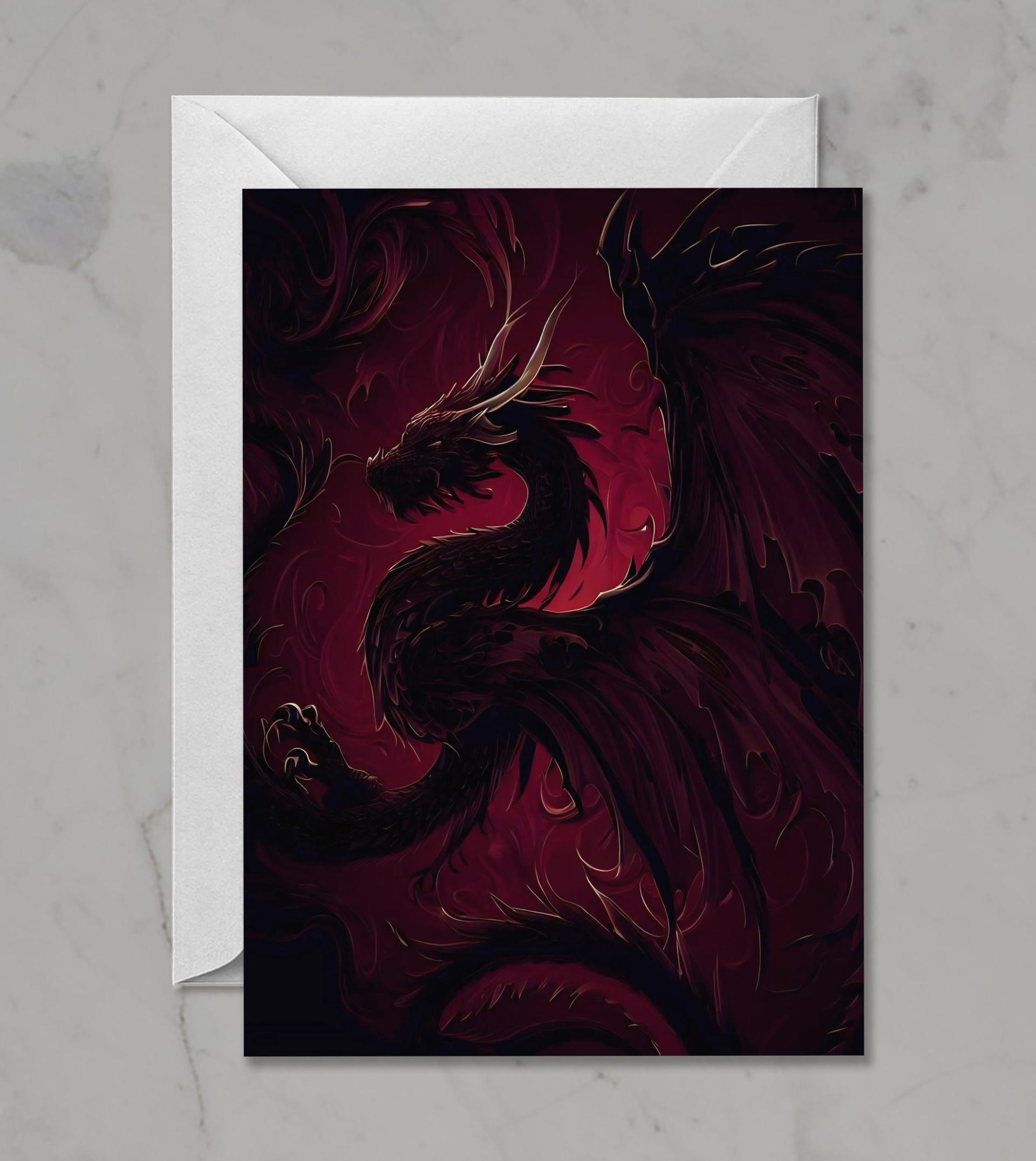 Dragon - Greeting Cards, Birthday Card, Large Notecards
