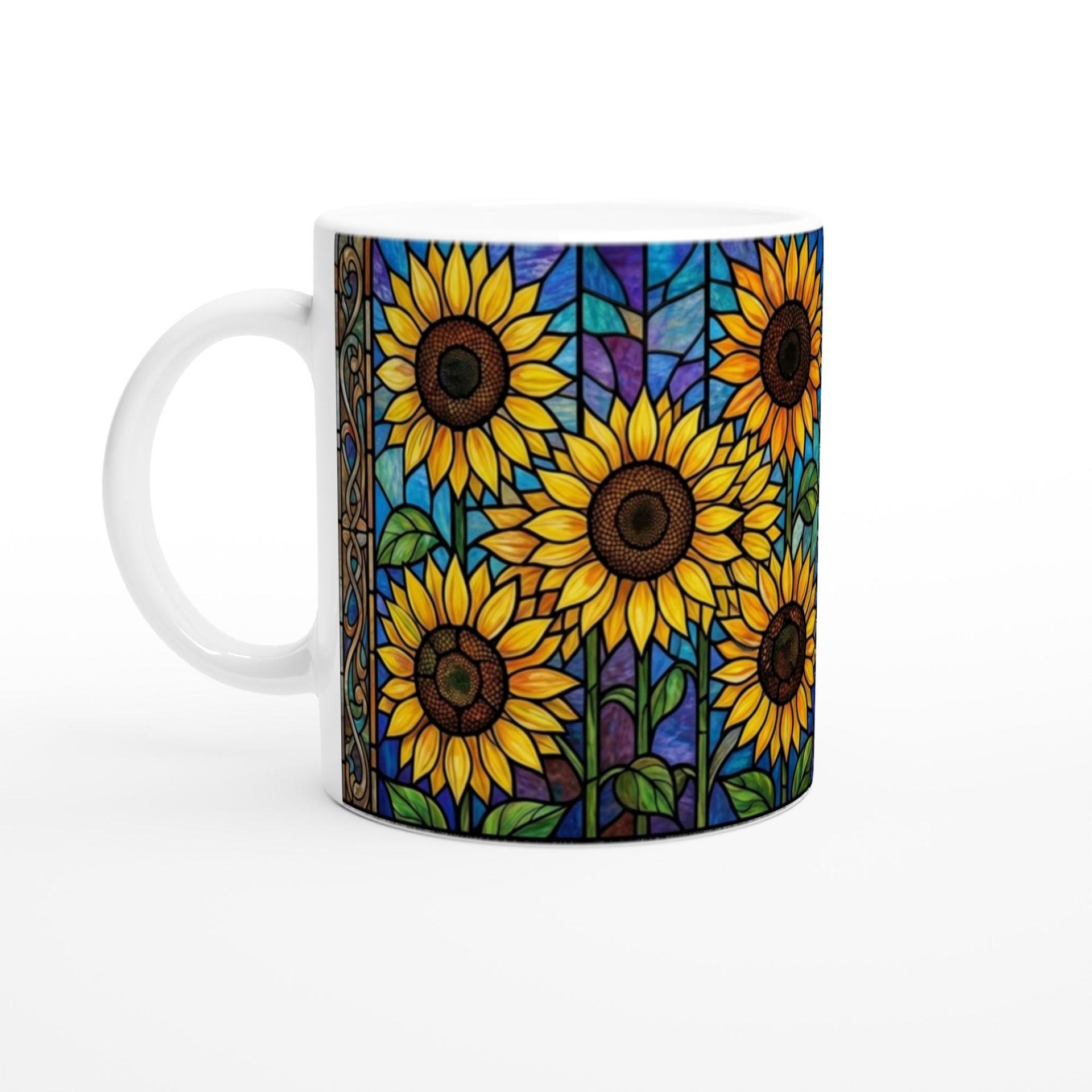 Sunflower Cups Set - Large and Small Mugs
