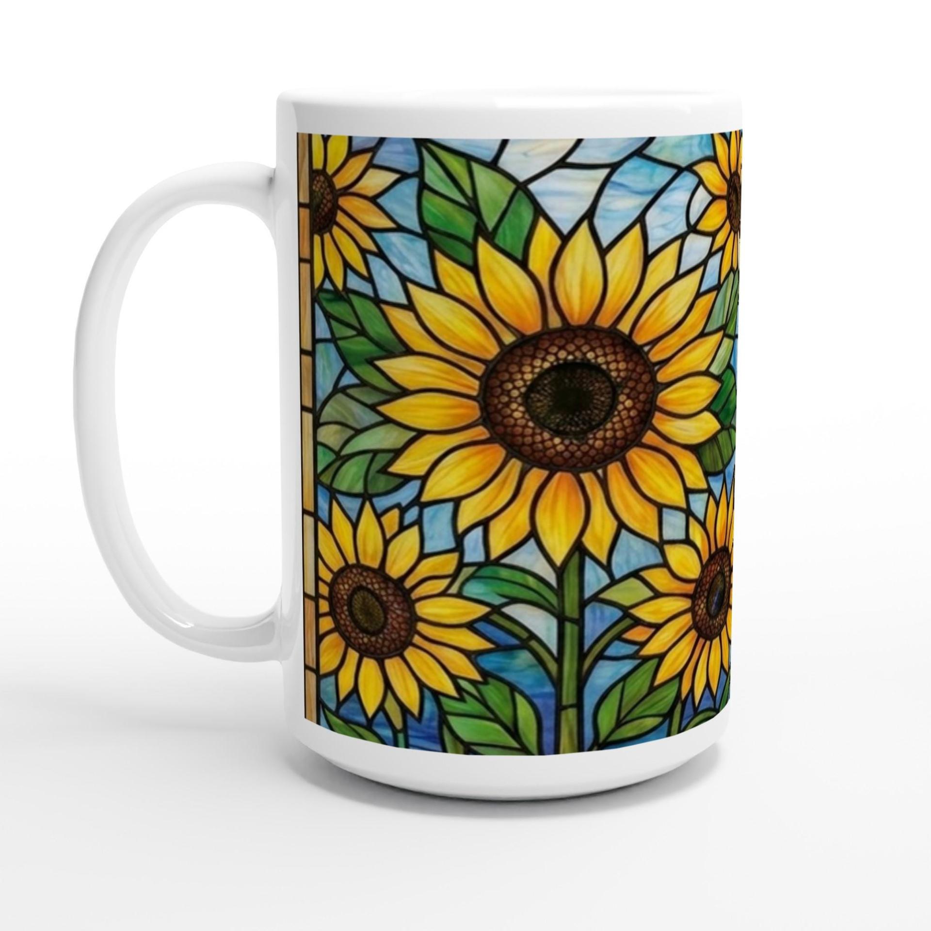 Sunflower Cups Set - Large and Small Mugs
