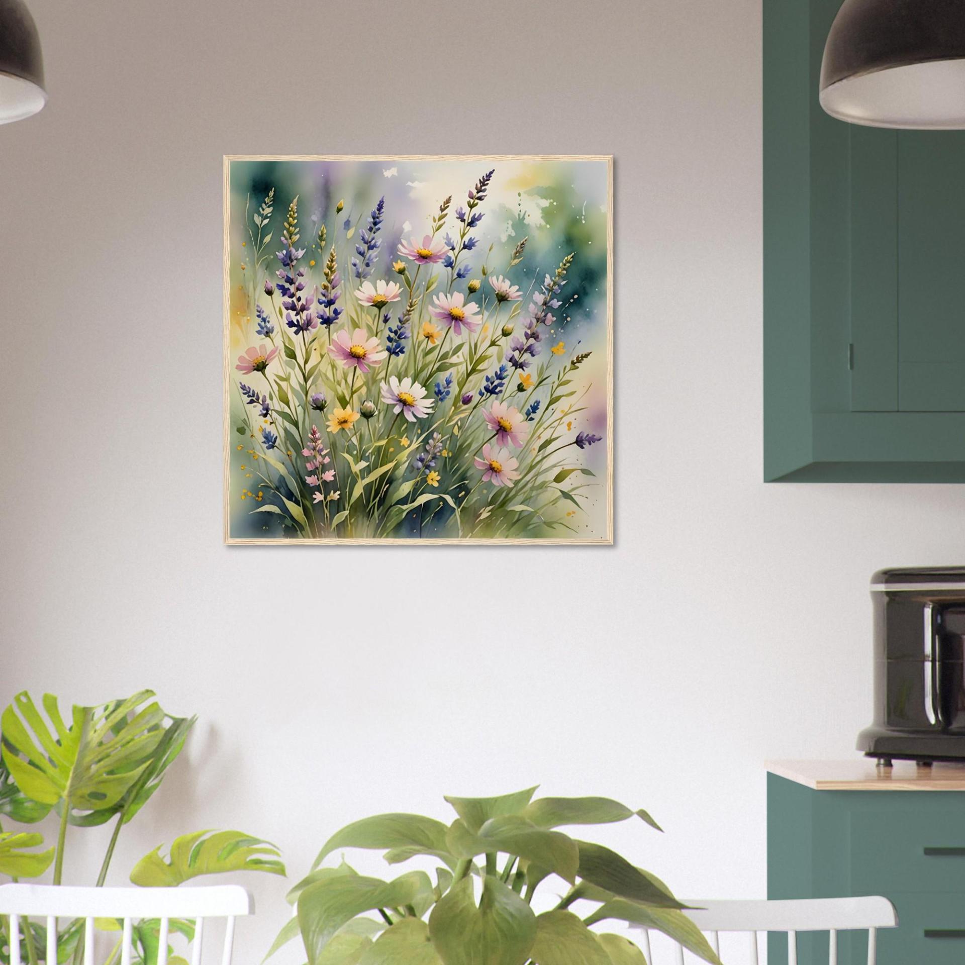 Floral Print - Framed or Unframed - Original Art - Print on Paper