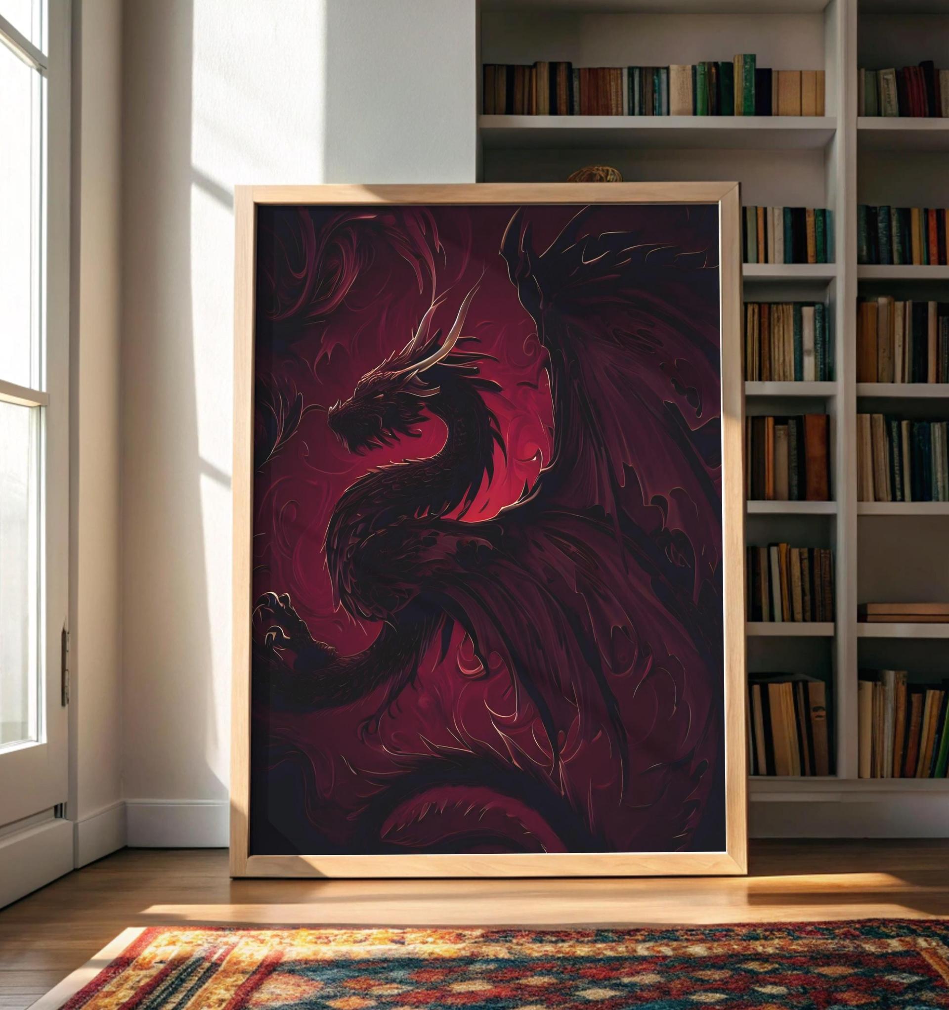 Dragon Print - Framed or Unframed - Original Art - Print on Paper