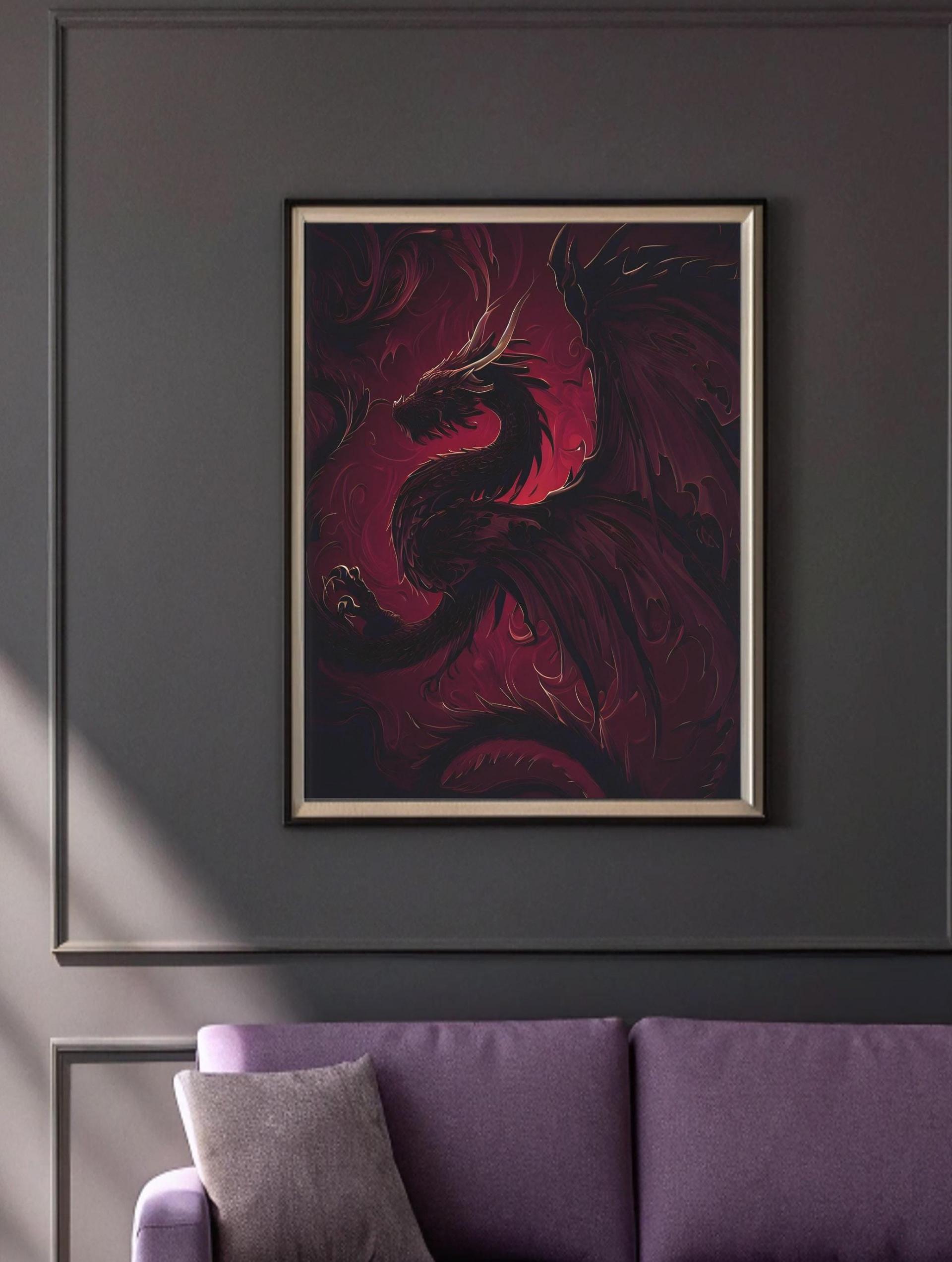 Dragon Print - Framed or Unframed - Original Art - Print on Paper