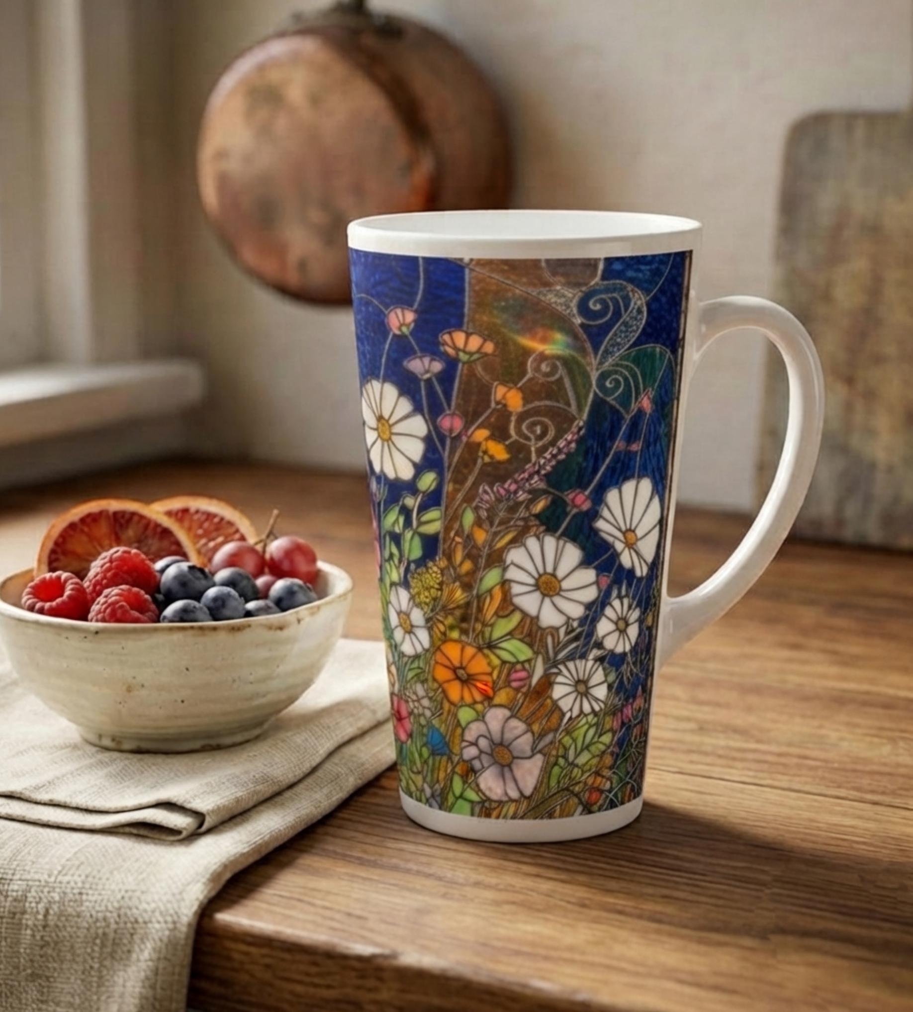Latte 17oz Ceramic Mug - Coffee or Tea Cup, Extra Tall