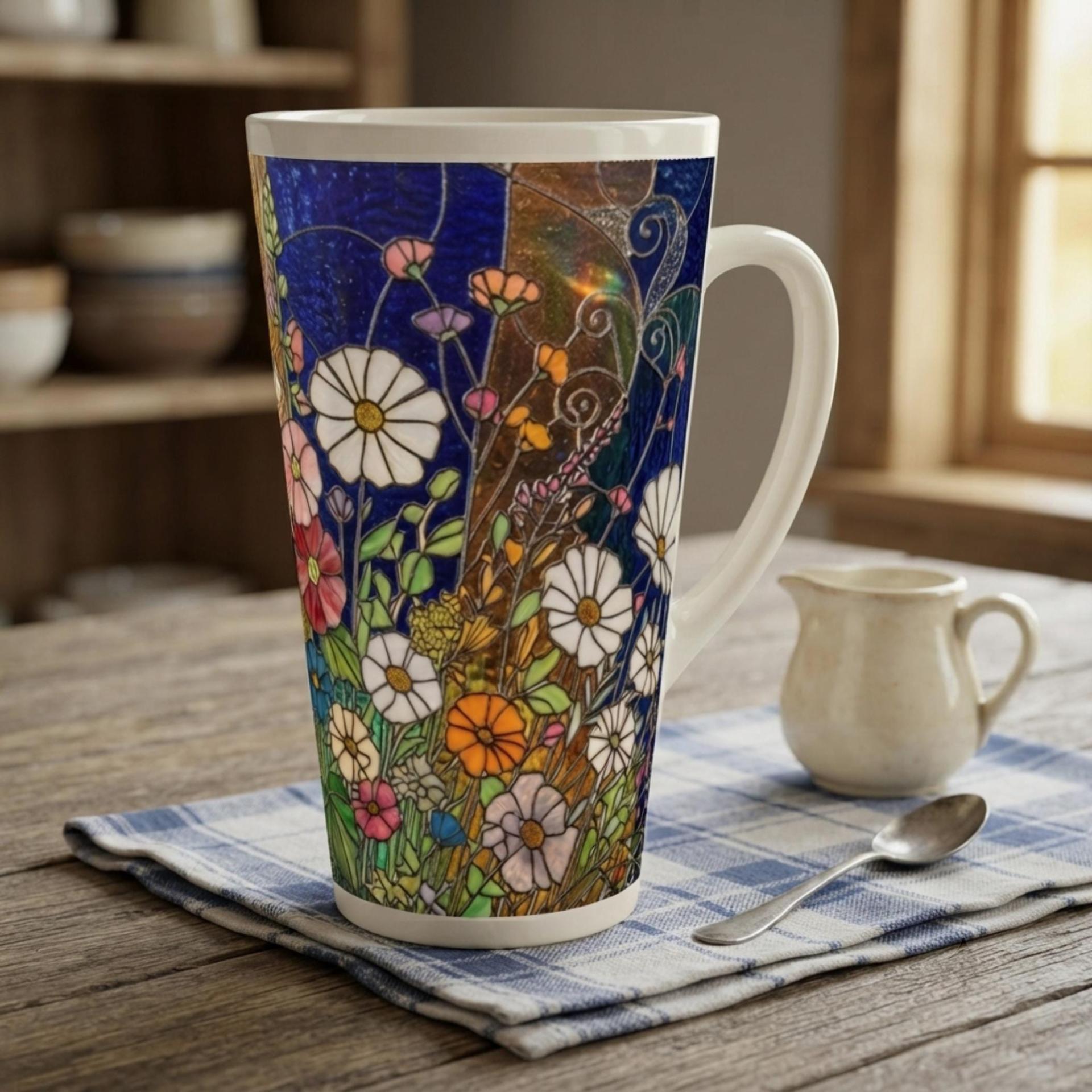 Latte 17oz Ceramic Mug - Coffee or Tea Cup, Extra Tall