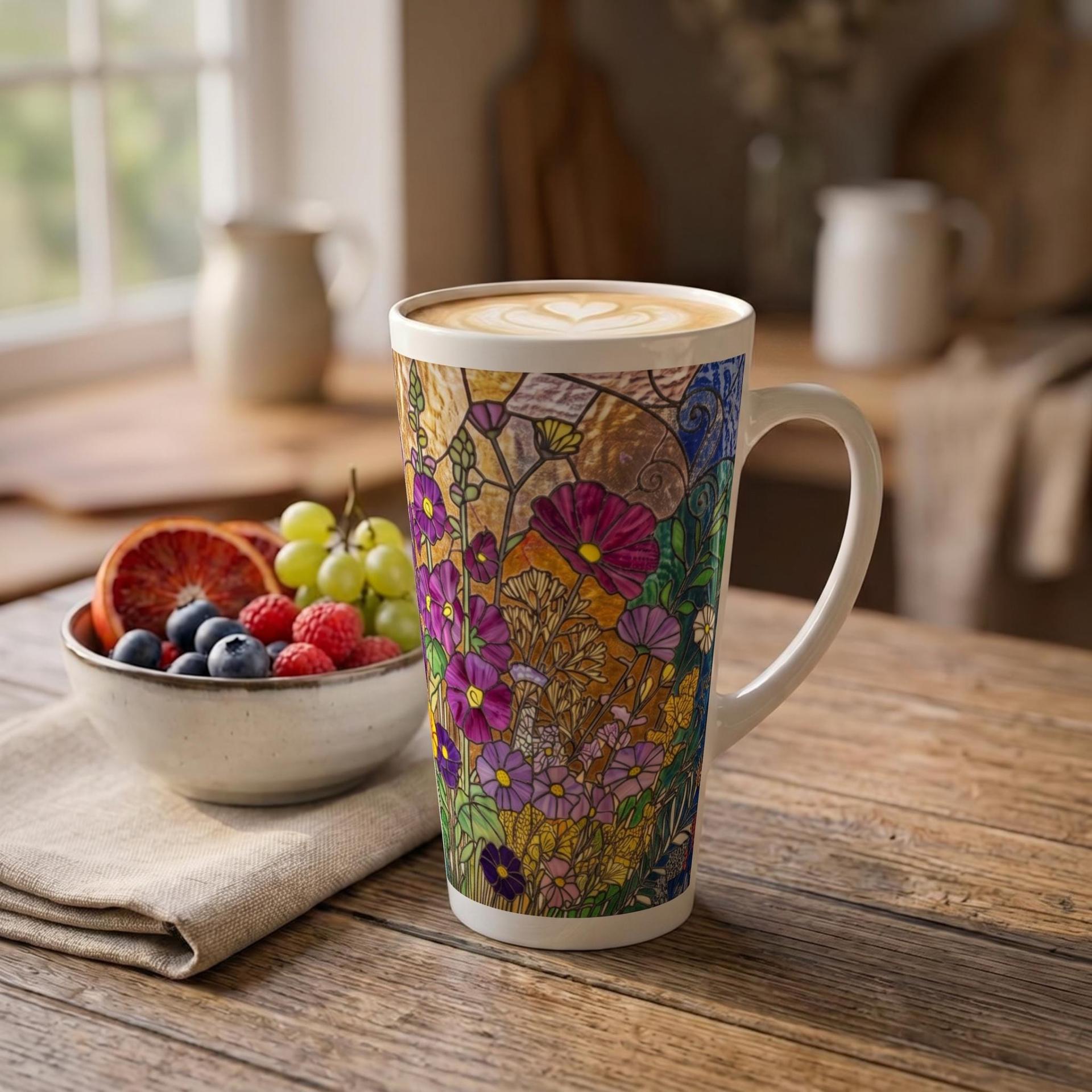 Latte 17oz Ceramic Mug - Coffee or Tea Cup, Extra Tall