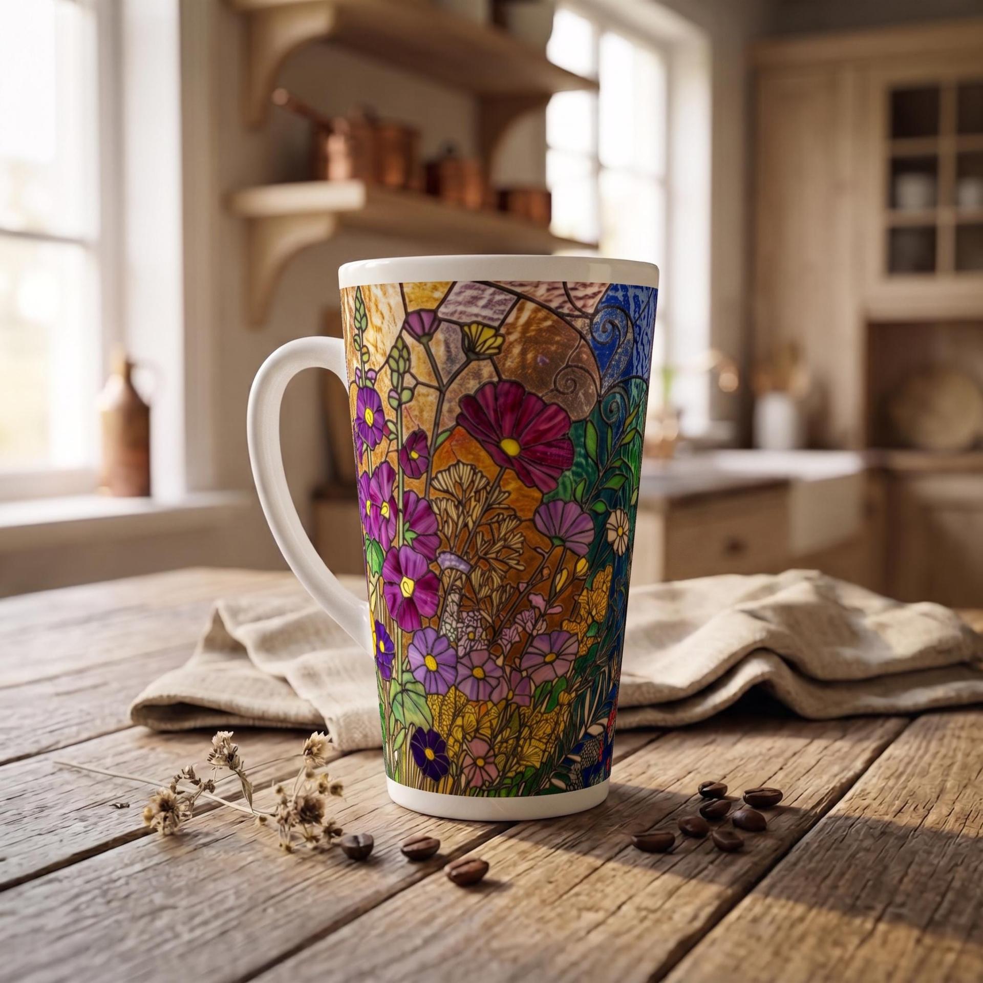 Latte 17oz Ceramic Mug - Coffee or Tea Cup, Extra Tall