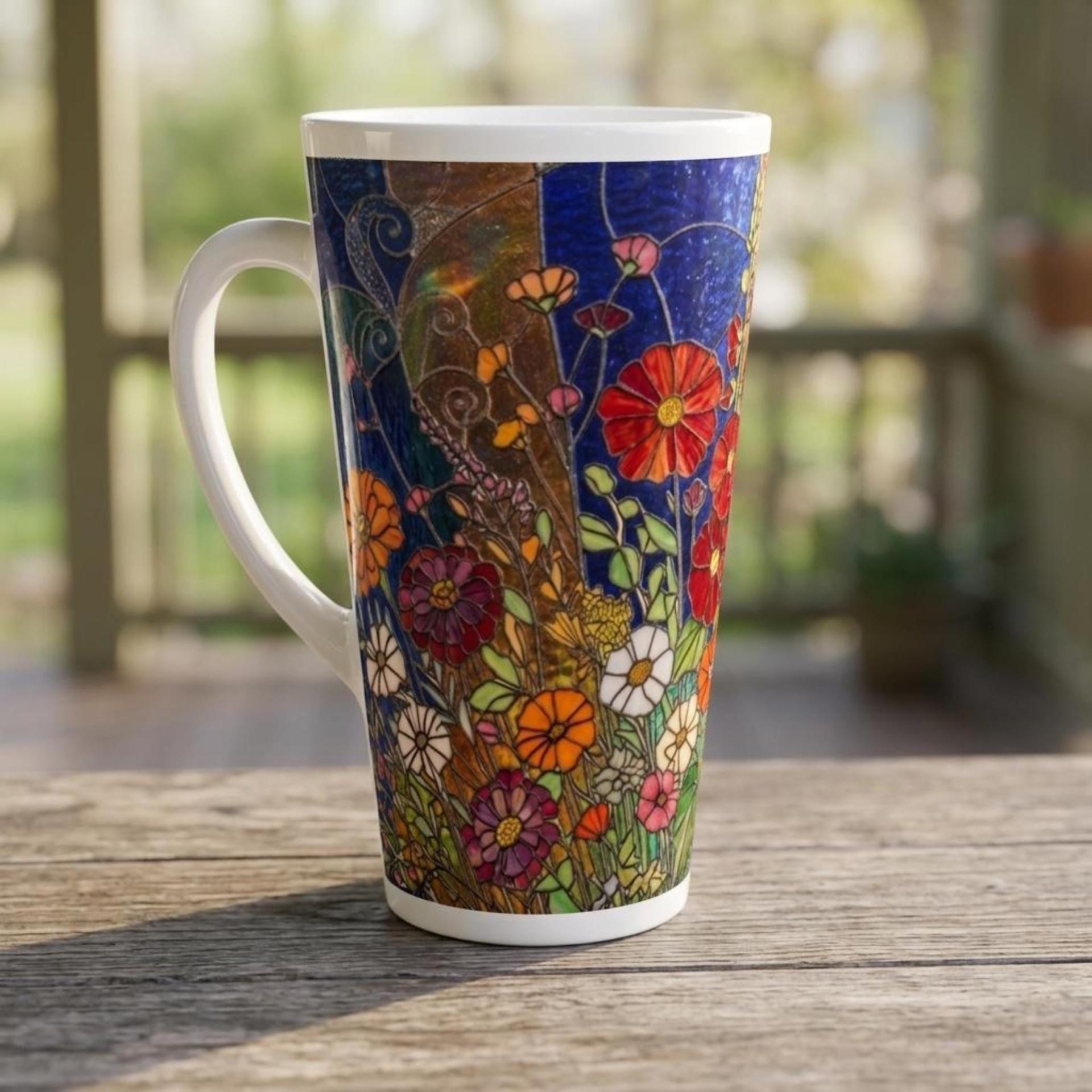 Latte 17oz Ceramic Mug - Coffee or Tea Cup, Extra Tall